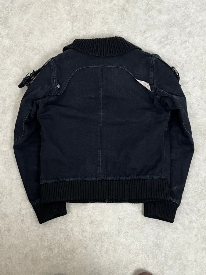 Just Cavalli AW2004 Cavalli Dark Navy Astro Bomber Jacket Size US L / EU 52-54 / 3 - 4 Thumbnail