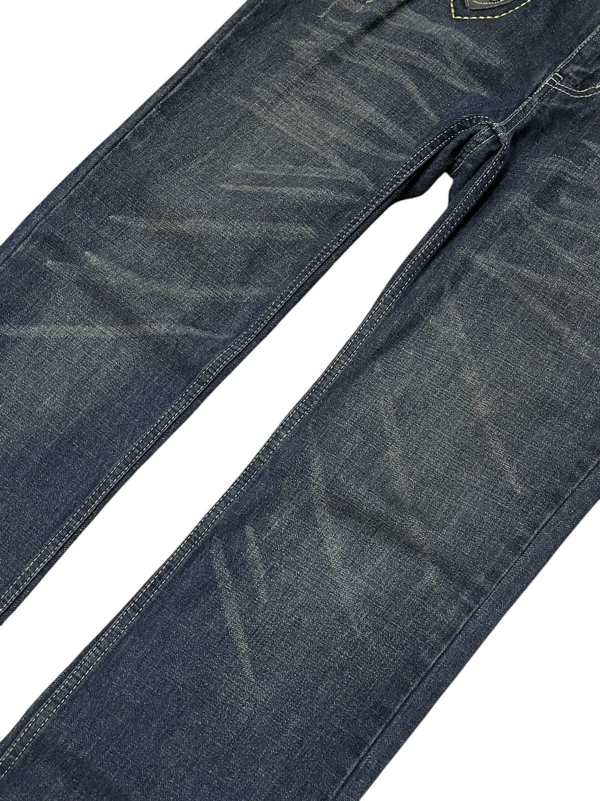 Japanese Brand × Tornado Mart Beach Sound Japan Studded Gems Leather Snake Trimmed Jeans Size US 30 / EU 46 - 12 Thumbnail