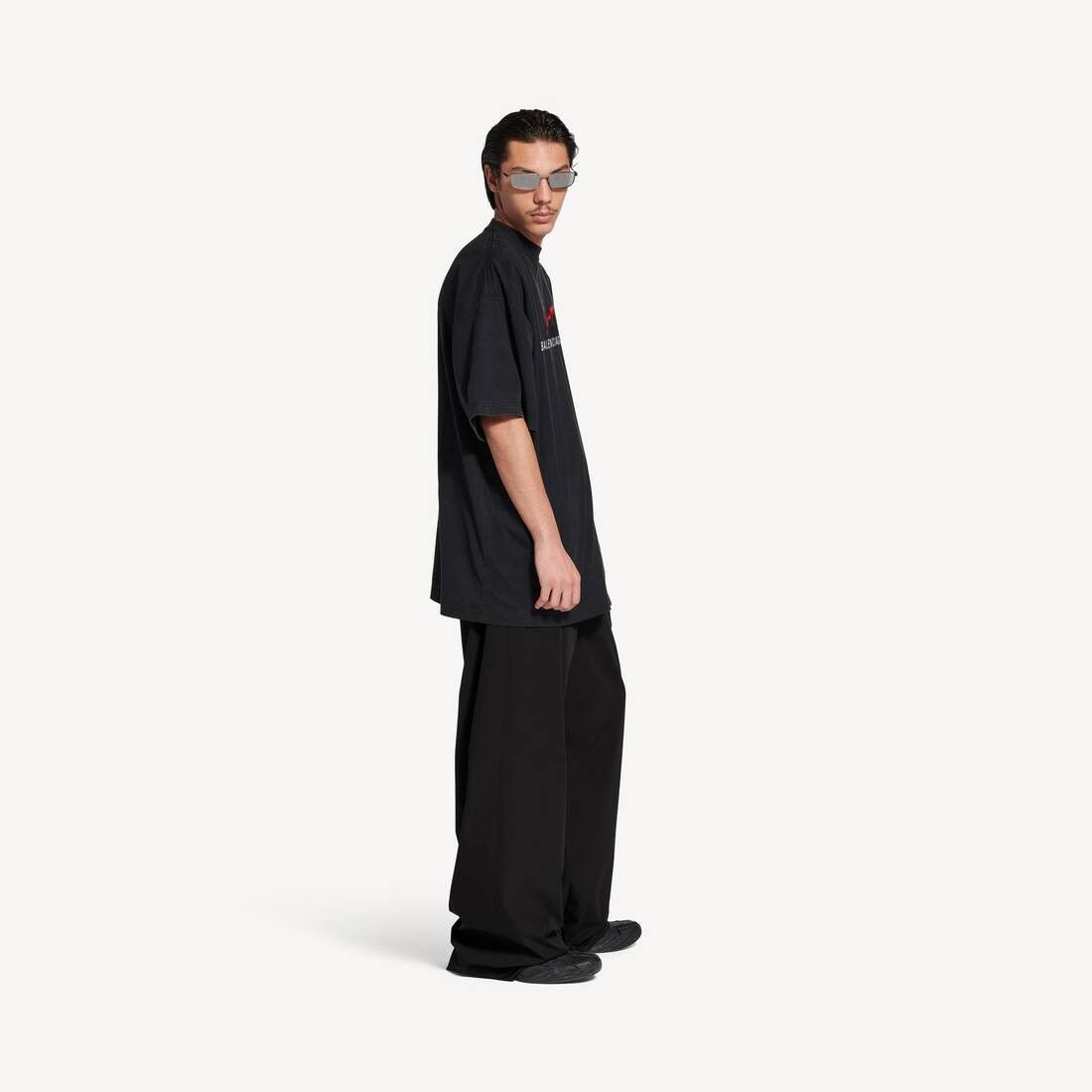 Balenciaga × Puma o1tr1nto0326 Oversized T-Shirt in Faded Black Size US XL / EU 56 / 4 - 2 Thumbnail