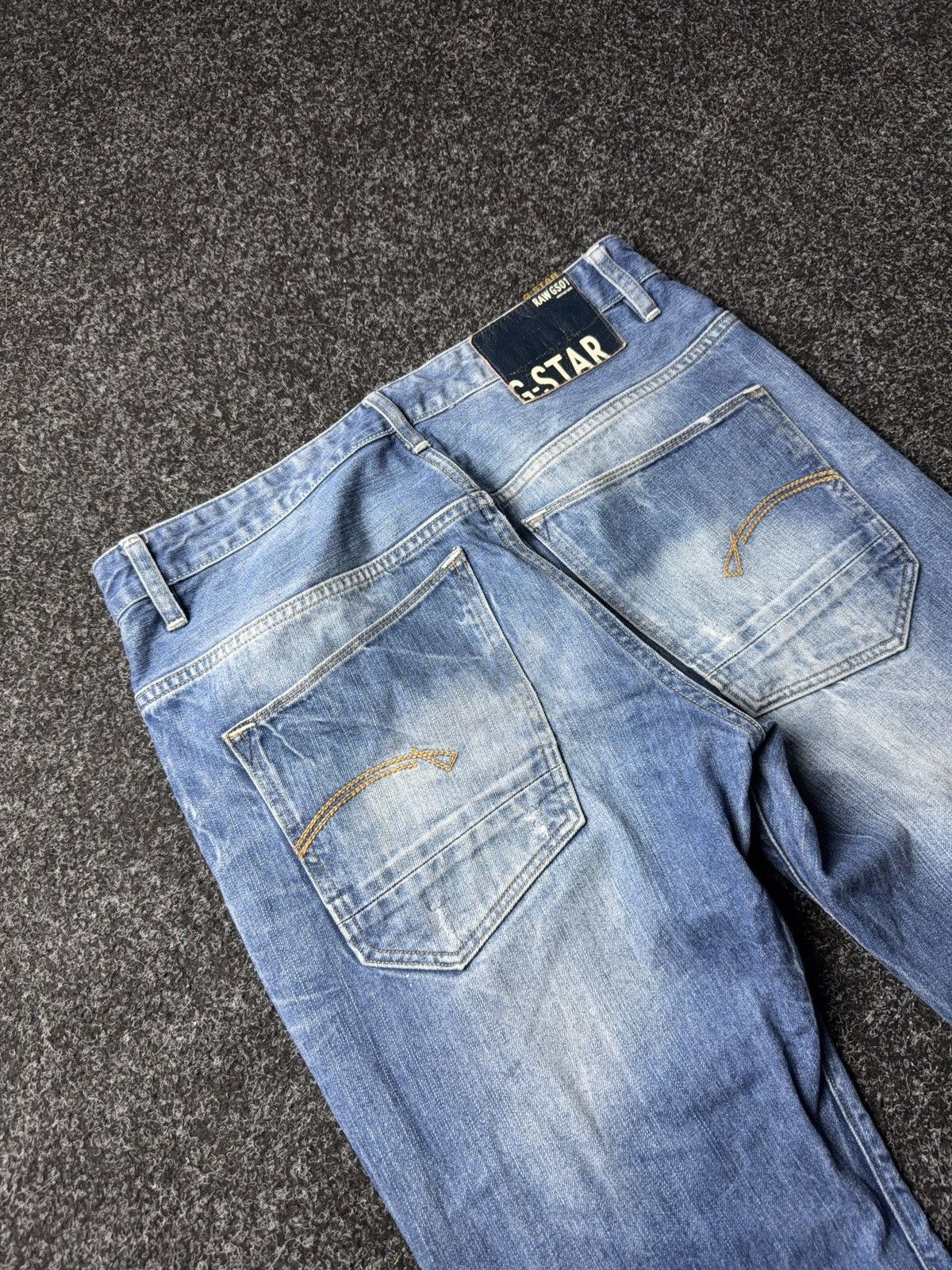 G-Star 00s Y2K G-Star RAW GS01 Distressed Destroyed Wide Jeans Size US 32 / EU 48 - 14 Thumbnail
