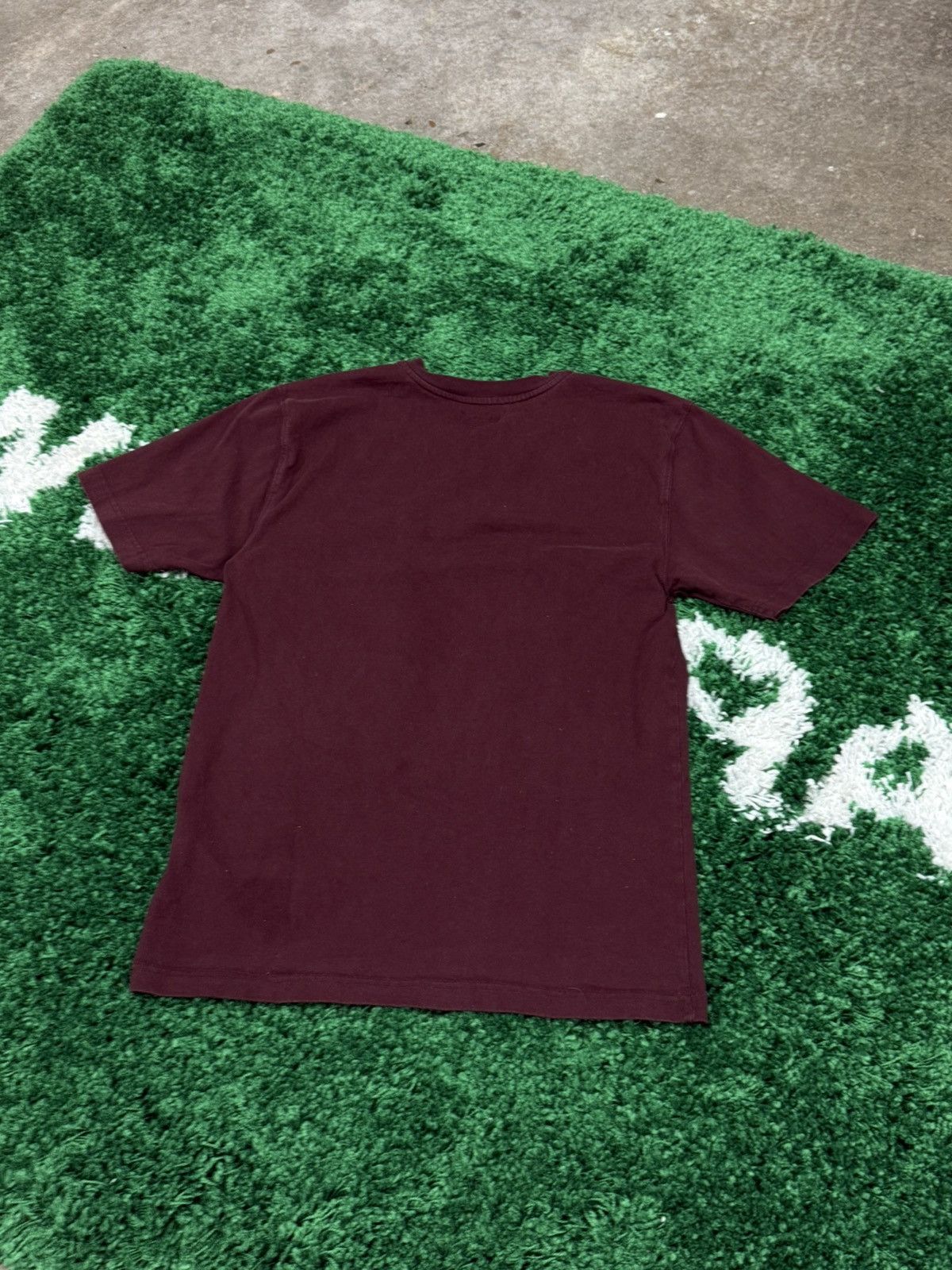 Carhartt Vintage Carhartt Maroon Burgundy Red Pocket Logo Tee Size US S / EU 44-46 / 1 - 4 Thumbnail