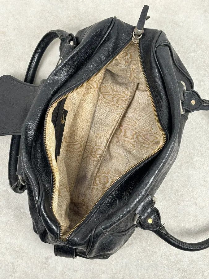 Just Cavalli AW2008 Cavalli Black Leather Winged Claw Lock Shoulder Bag Size ONE SIZE - 15 Thumbnail