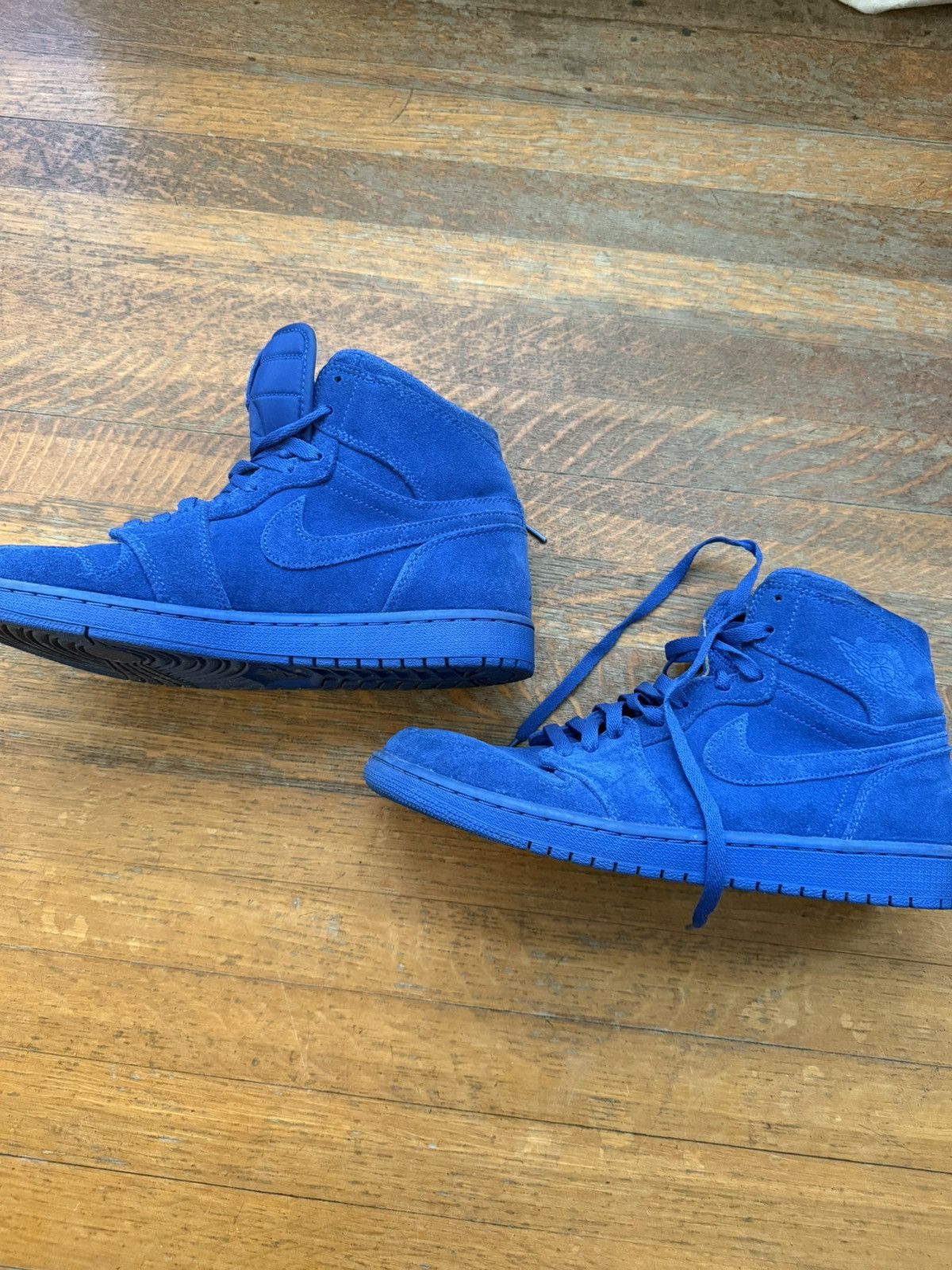Jordan Brand × Nike Jordan 1 Retro Blue Suede Size US 10.5 / EU 43-44 - 6 Thumbnail