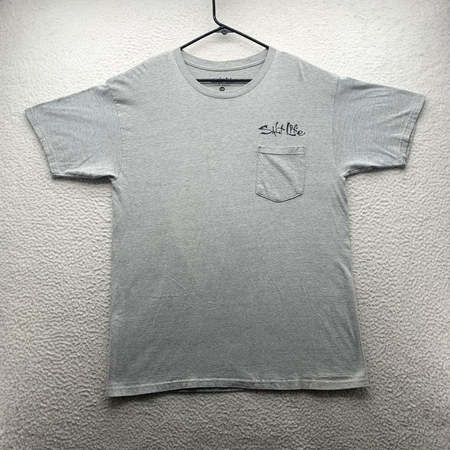 Vintage Salt Life T-Shirt Mens Large L Gray Hook Line Sinker Fishing Outdoors Southern Size US L / EU 52-54 / 3 - 2 Thumbnail