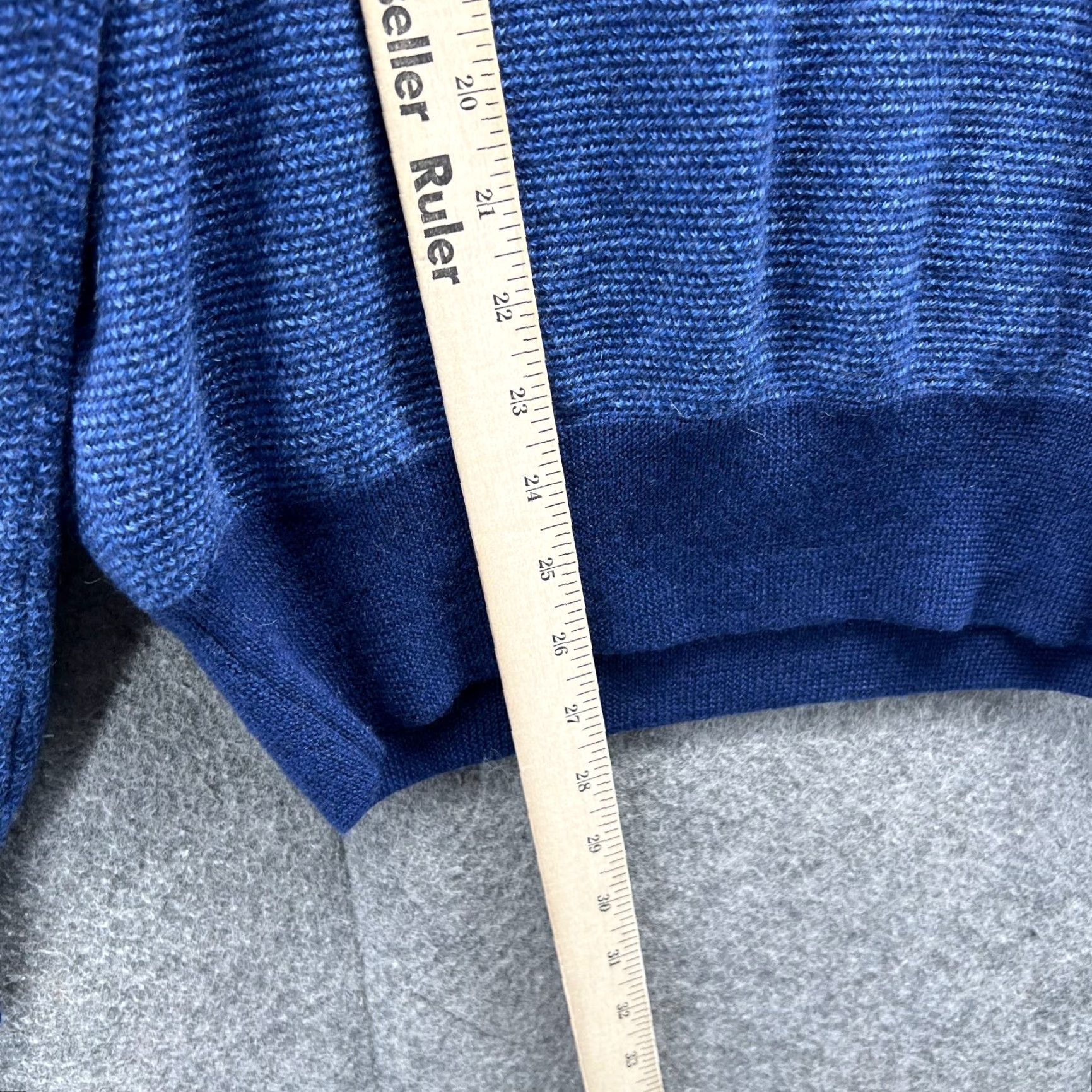 Peter Millar VINTAGE Peter Millar Sweater Mens Large Blue 1/4 Zip Pullover 100% Merino Wool Knit Size US L / EU 52-54 / 3 - 4 Thumbnail
