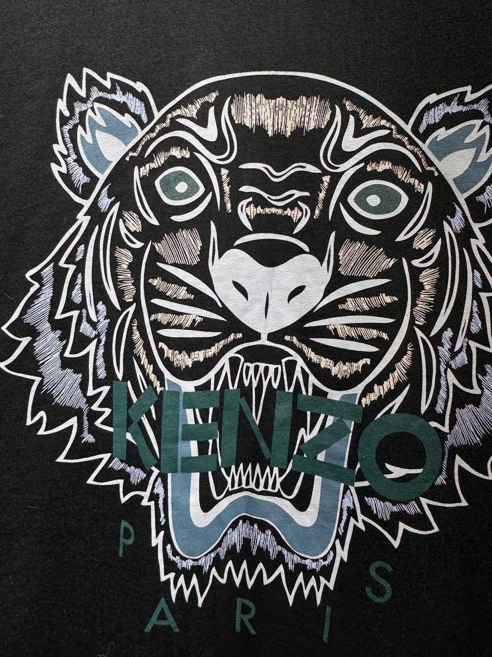 Kenzo Kenzo Tiger Printed Cotton Crewneck T-Shirt Size M Size US M / EU 48-50 / 2 - 5 Thumbnail