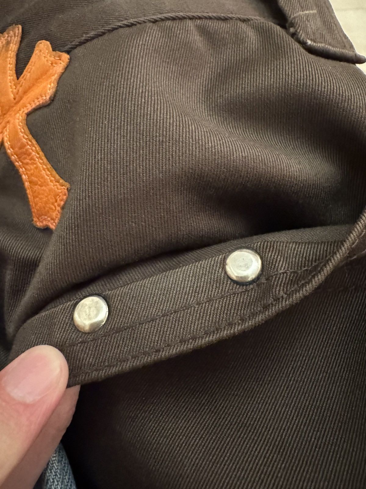 Chrome Hearts Chrome Hearts Brown Carpenter Pants with Orange Camo Patches Size US 36 / EU 52 - 14 Thumbnail