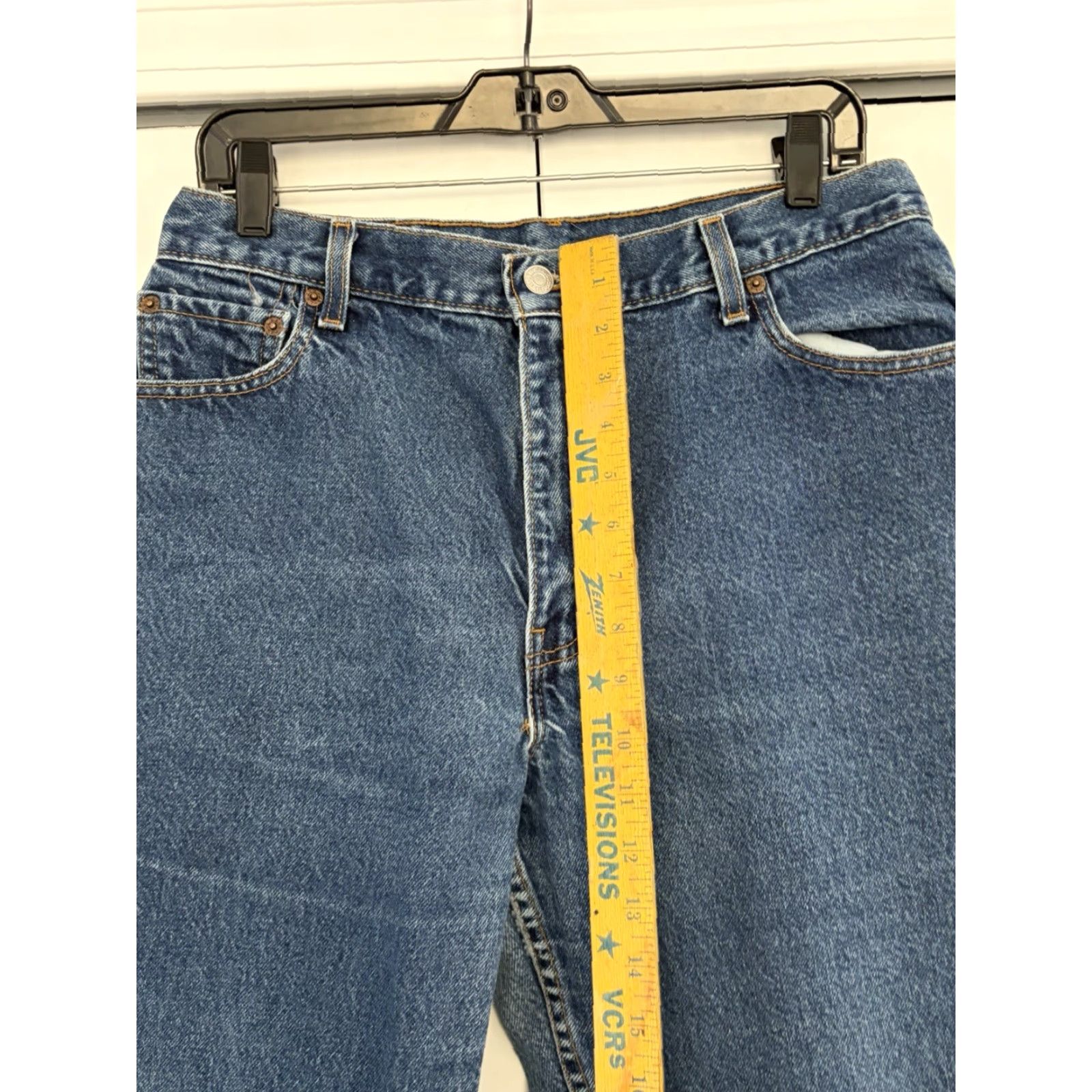 Levi's VINTAGE Levi's 550 Jeans Womens High Rise Relaxed Tapered Denim 14 Blue Size 36" / US 14 / IT 50 - 4 Thumbnail