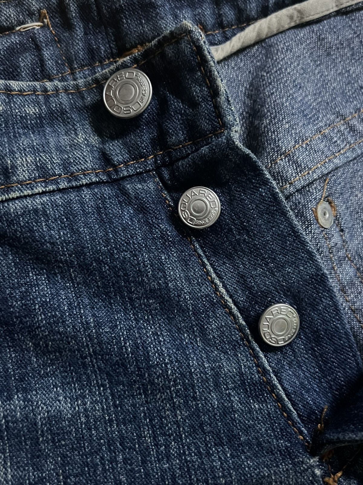 Dsquared2 Dsquared2 SS04 "Chip Chip" Patch Denim Jeans Size US 32 / EU 48 - 9 Thumbnail