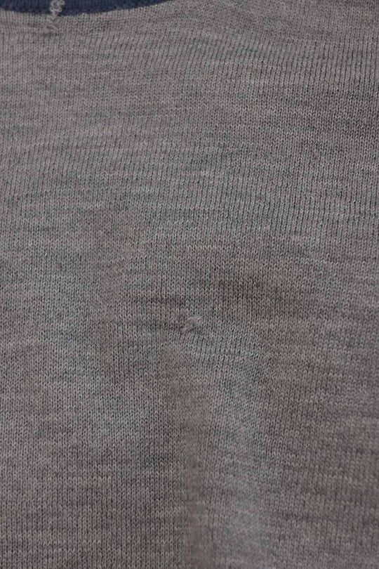 Maison Margiela o1y0625 Crewneck Sweater in Gray/Navy Blue Size L / US 10 / IT 46 - 6 Thumbnail