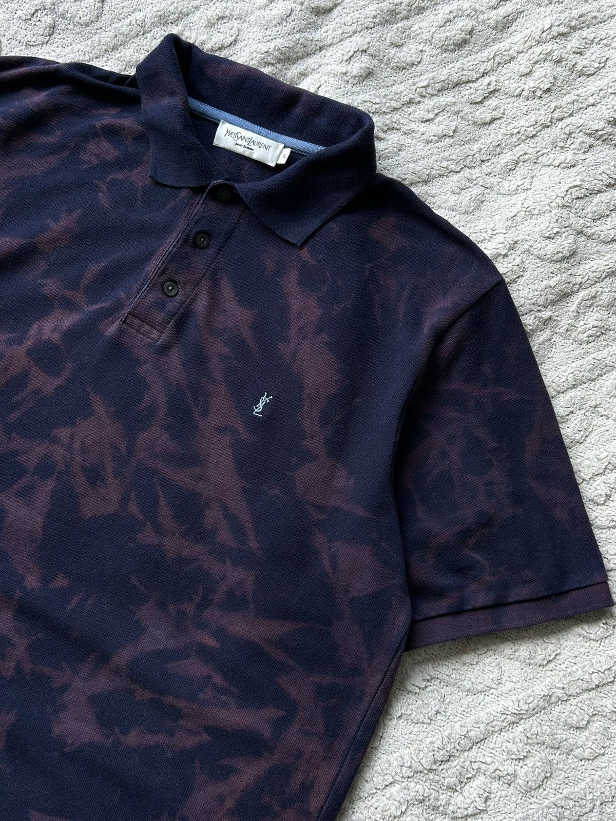 Yves Saint Laurent Vintage polo YSL Yves Saint Laurent custom xlarge logo Size US XL / EU 56 / 4 - 4 Thumbnail