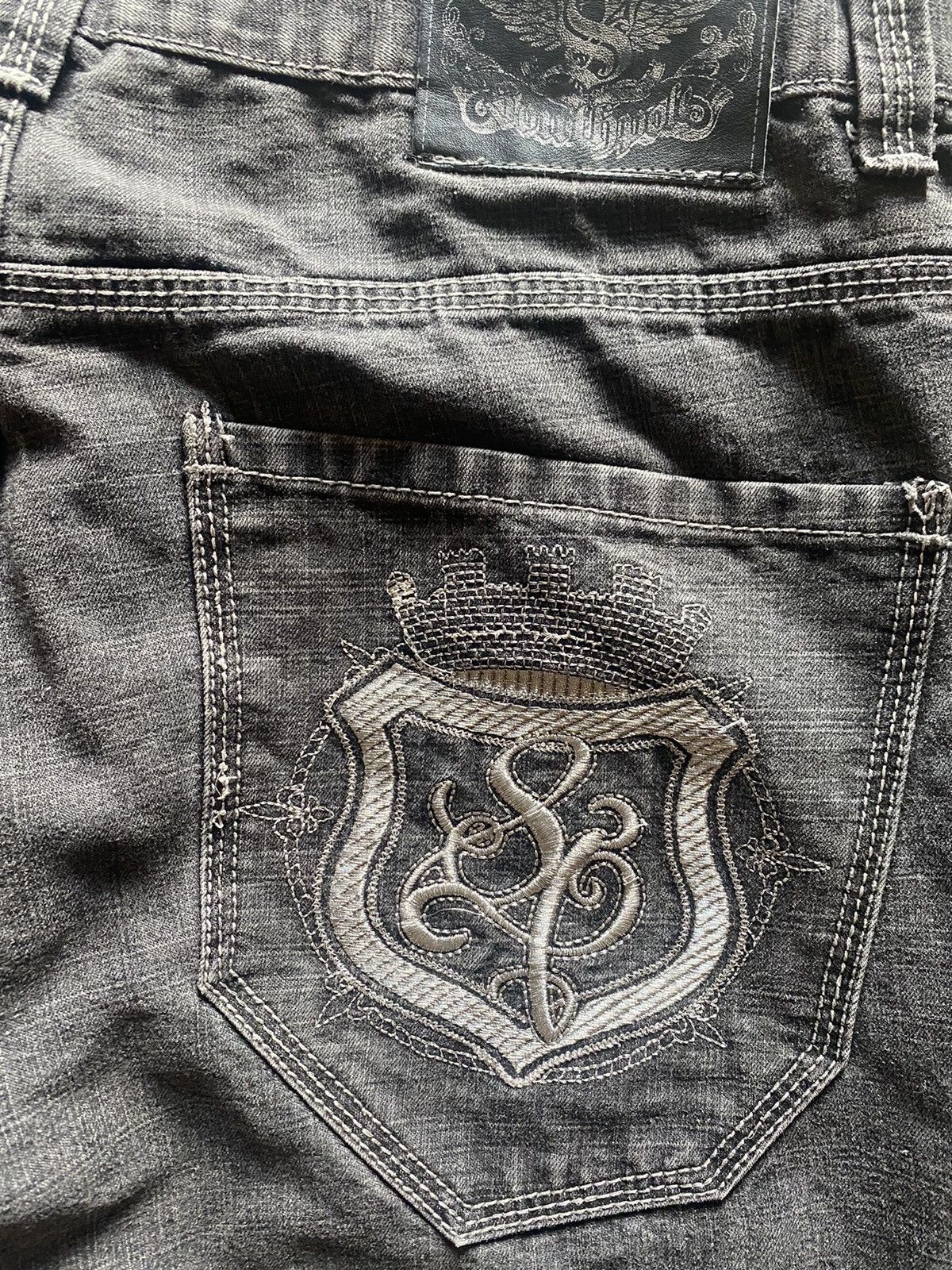 Southpole × Vintage Baggy Southpole Embroidered Y2K Jeans Size US 34 / EU 50 - 4 Thumbnail