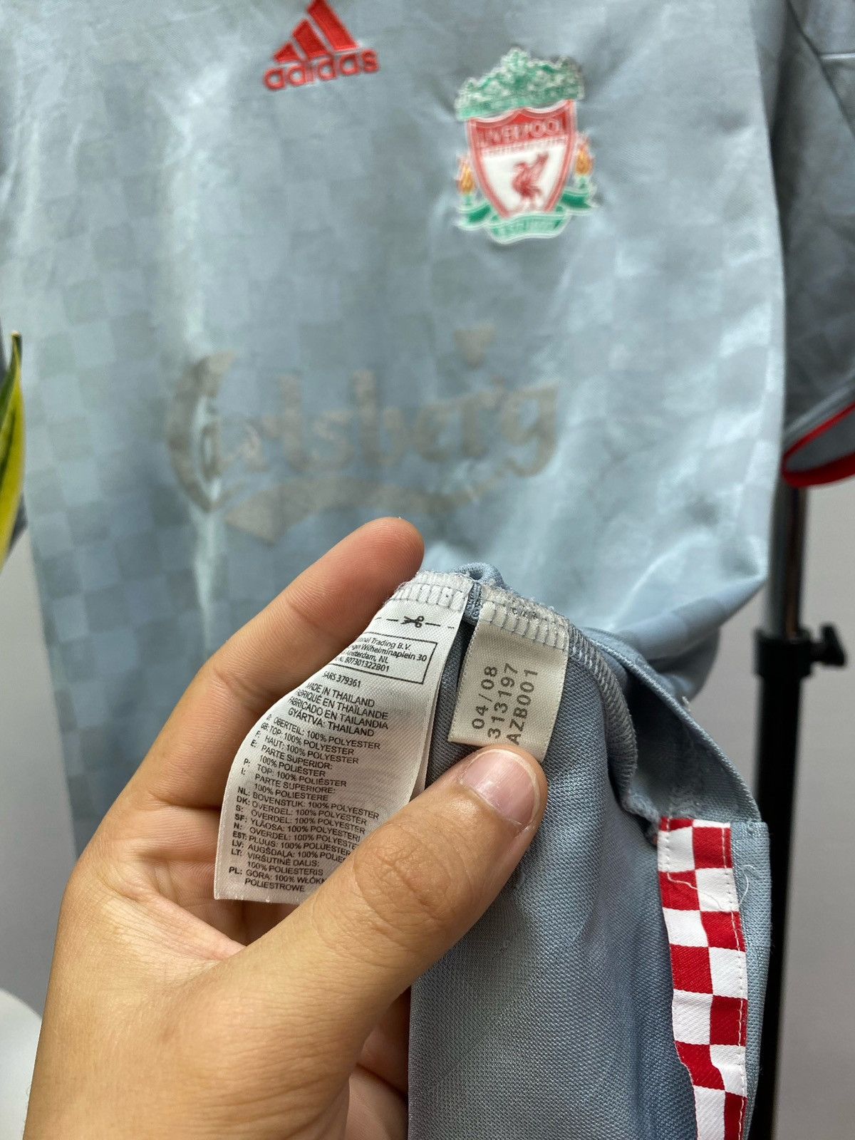 Adidas Liverpool 2008 2009 # Gerrard Away Soccer Jersey Football Size US XL / EU 56 / 4 - 13 Thumbnail