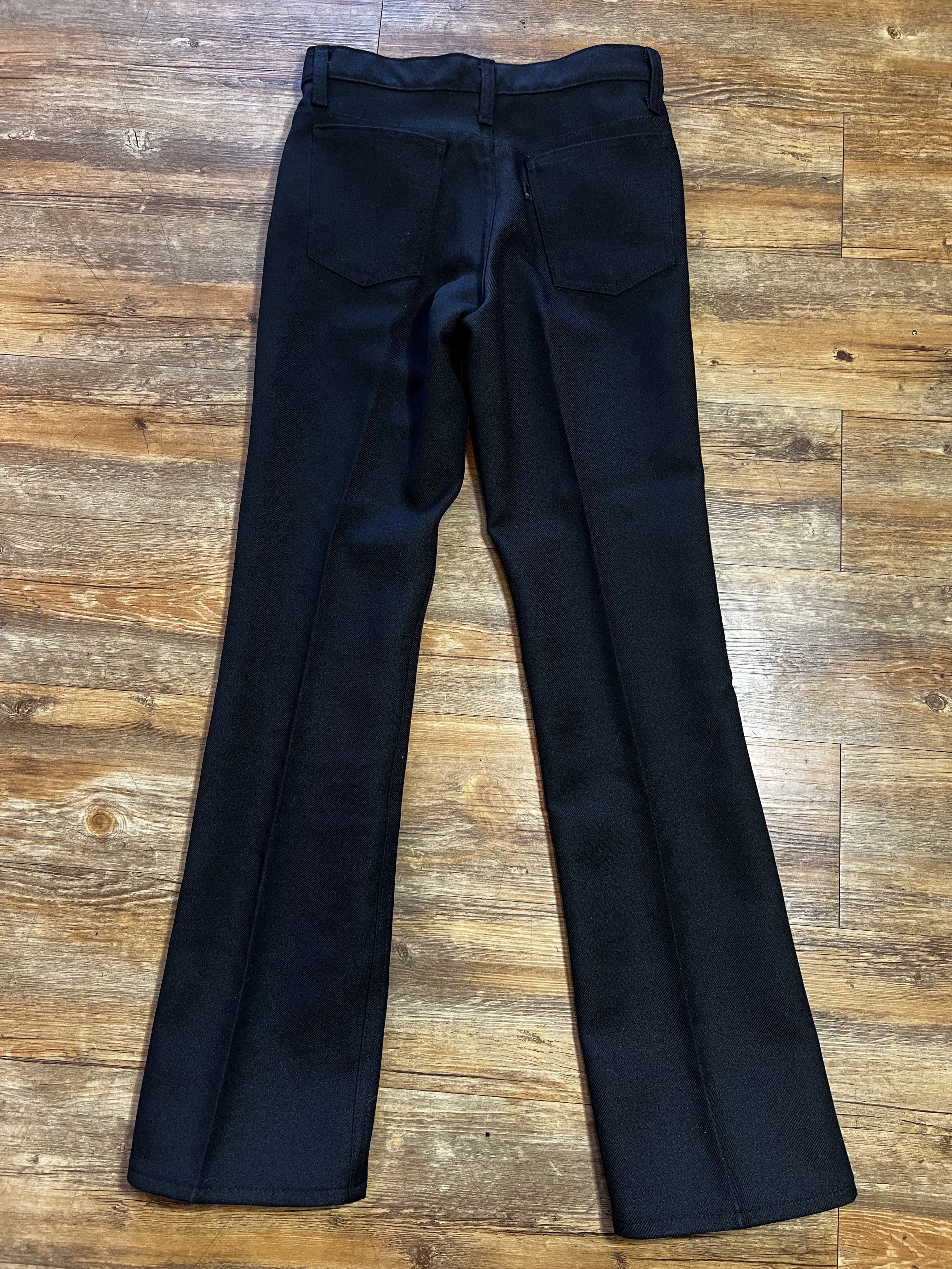 Levi's Vintage Clothing Vintage 1970's Levi's Black Polyester Pants Size US 28 / EU 44 - 4 Thumbnail
