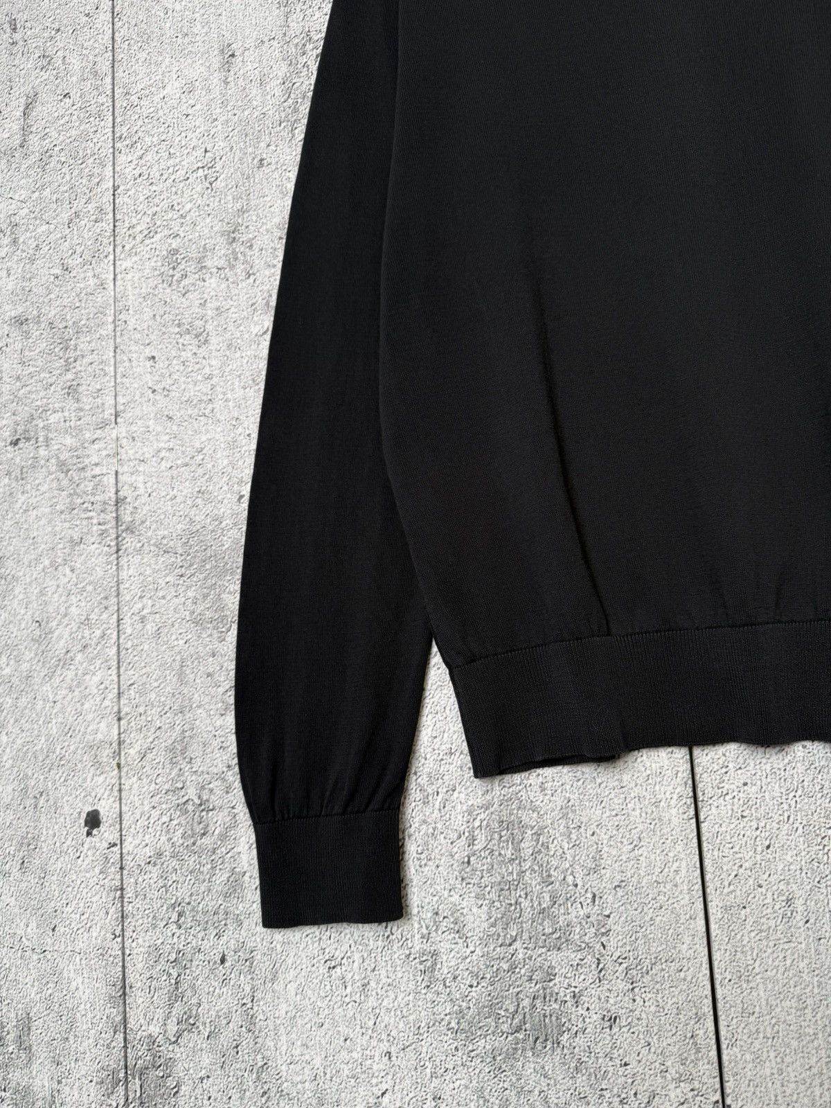 Our Legacy Our Legacy SS16 Black Crepe Lightweight Crewneck Sweater Size US M / EU 48-50 / 2 - 4 Thumbnail