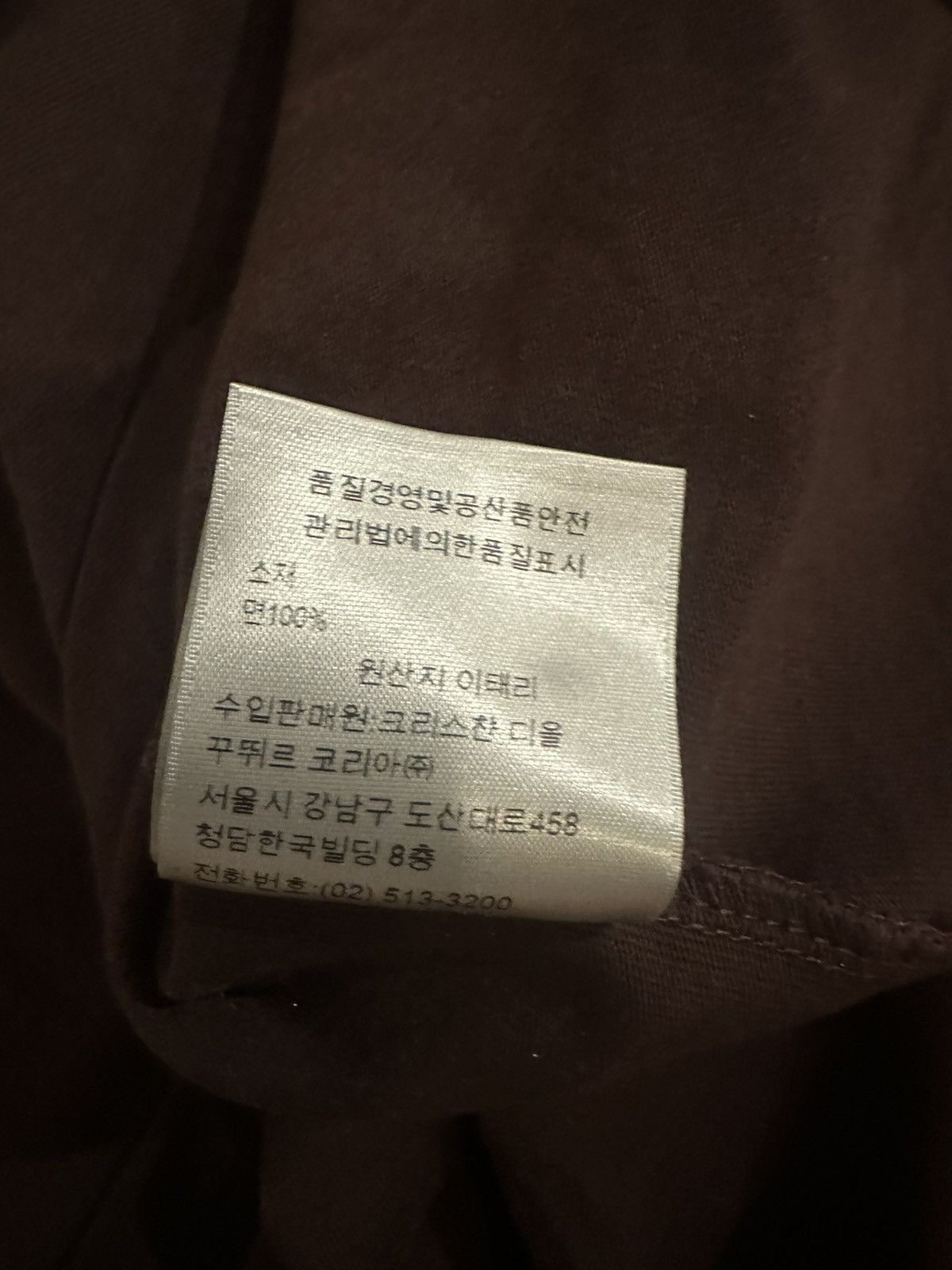 Dior Dior CD Icon Embroidered Logo T-Shirt Brown Size M Size US M / EU 48-50 / 2 - 10 Thumbnail