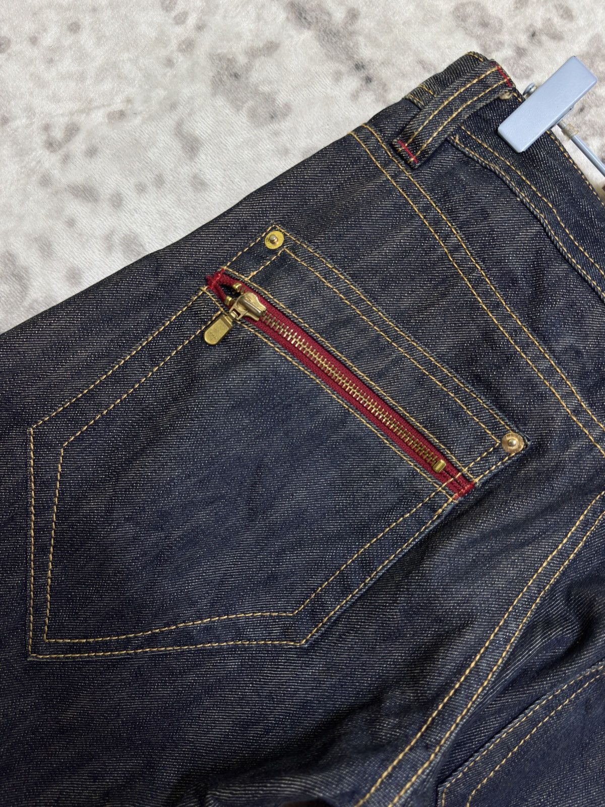 PPFM Vintage PPFM Curved Leg Banana Cut Zipper Punk Jeans Size US 30 / EU 46 - 15 Thumbnail