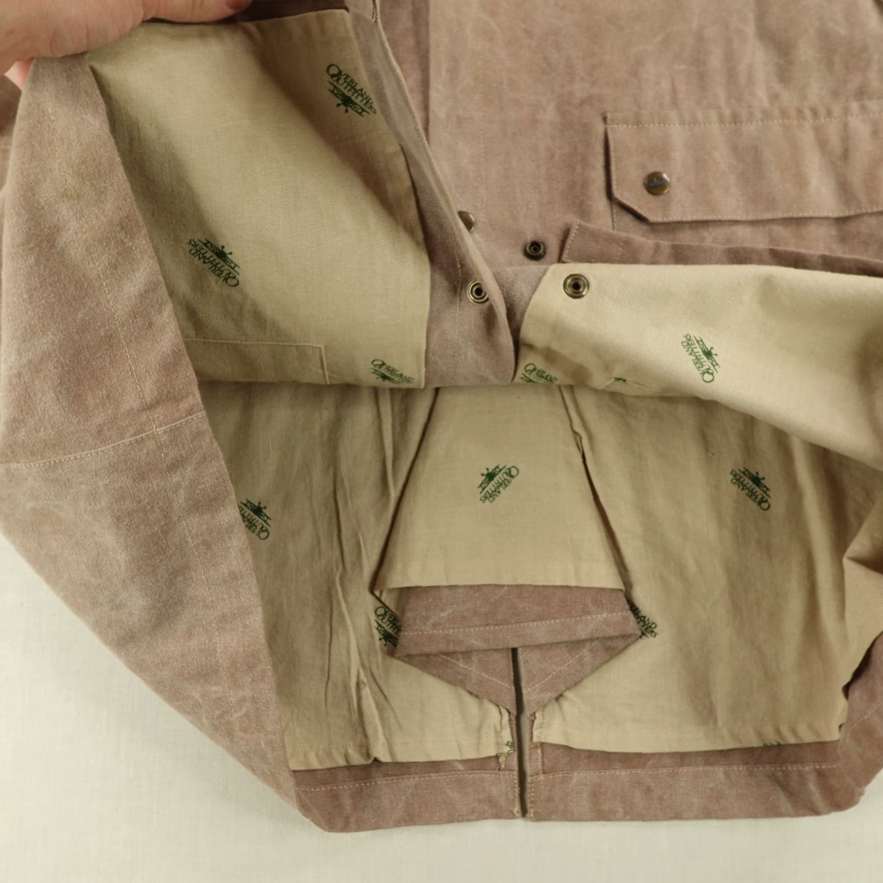 Vintage Vintage Overland Outfitters Jacket Mens Medium Canvas Trench Coat 90s Outdoor Workwear Size US M / EU 48-50 / 2 - 5 Thumbnail
