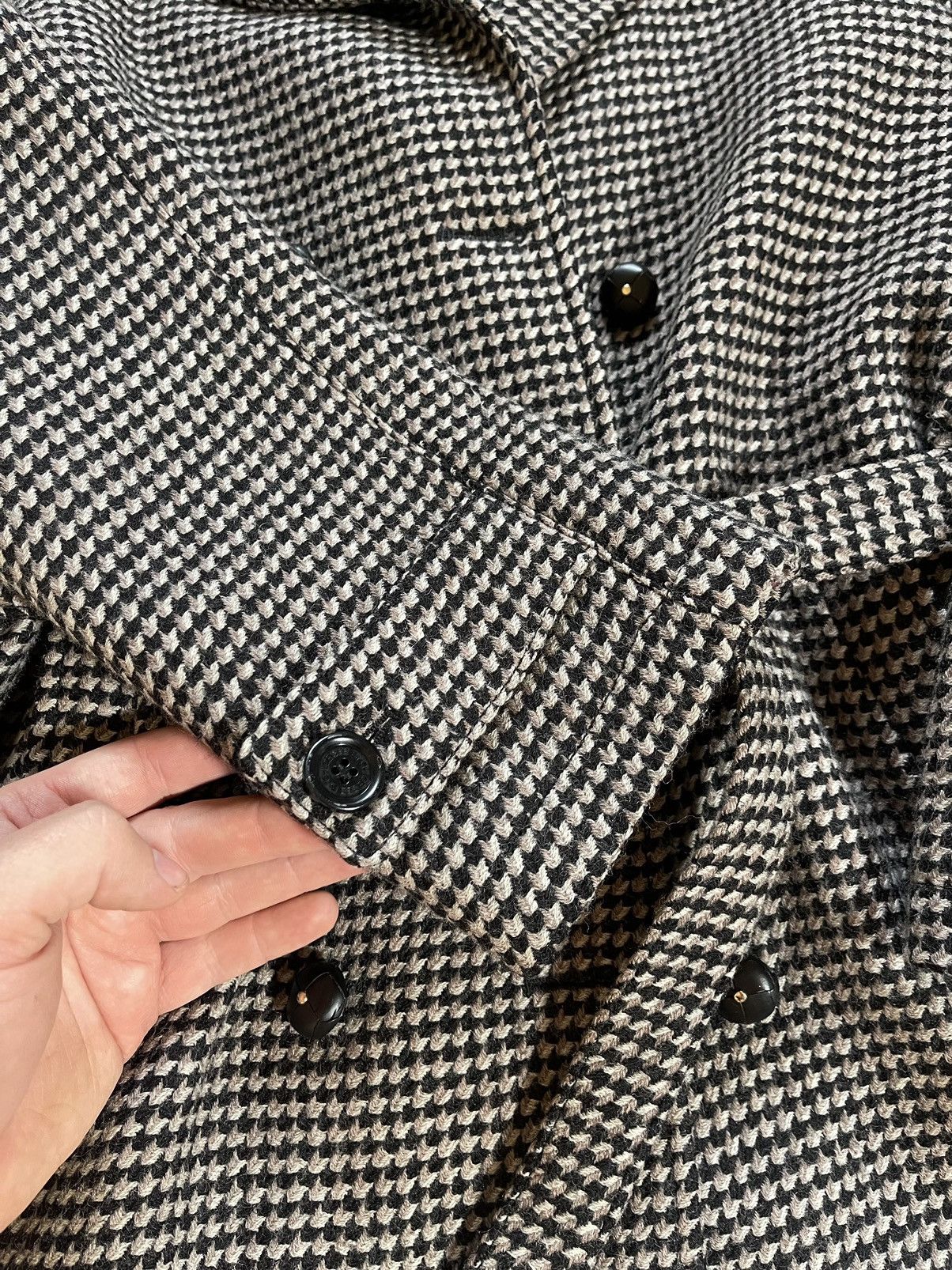 Chloe × See by Chloe See By Chloe Wool Belt Coat Houndstooth Size M / US 6-8 / IT 42-44 - 8 Thumbnail