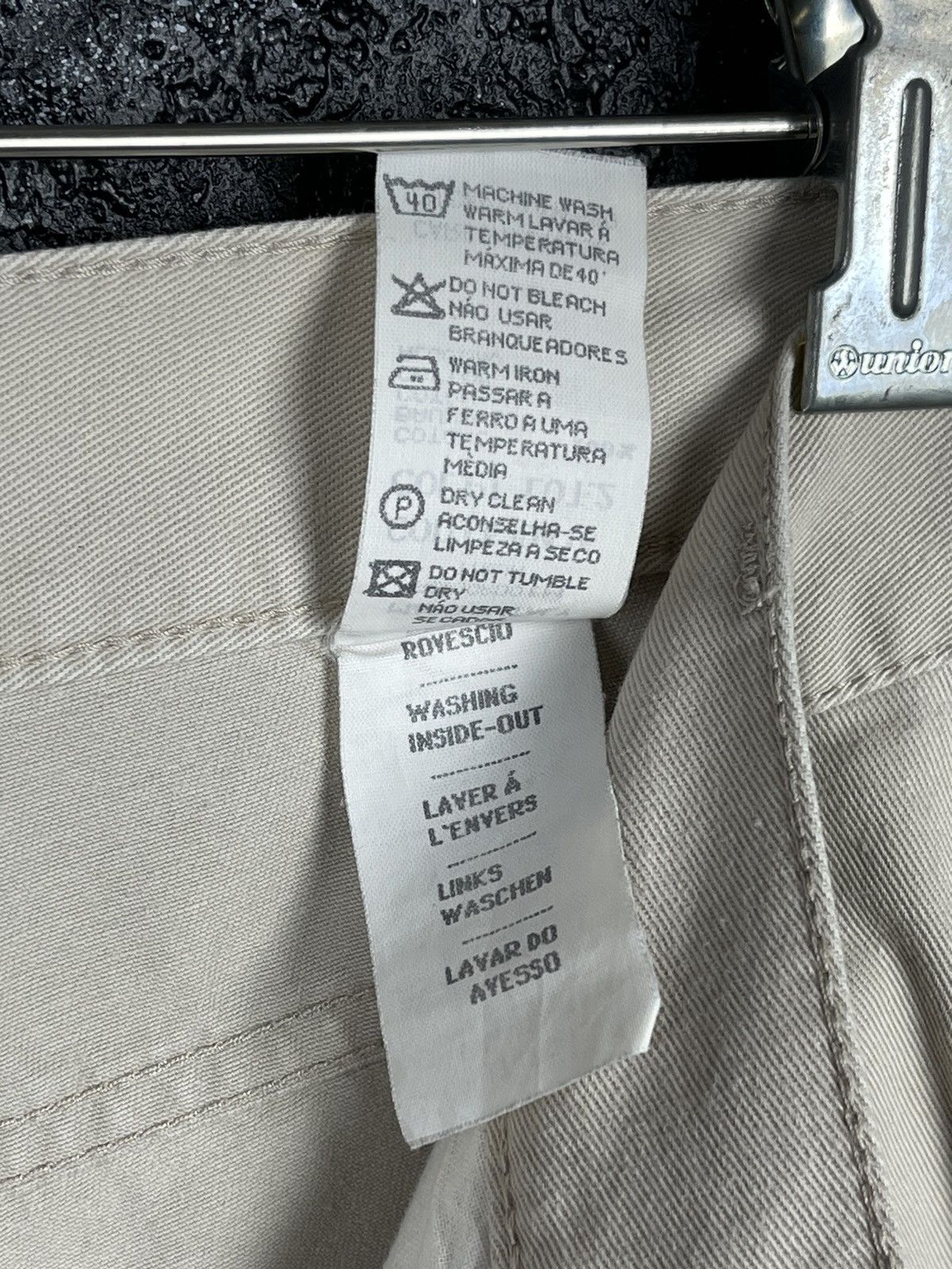 Armani Armani Jeans Vintage 90s Italian Beige Cotton Jeans Size 33 Size US 33 - 14 Thumbnail