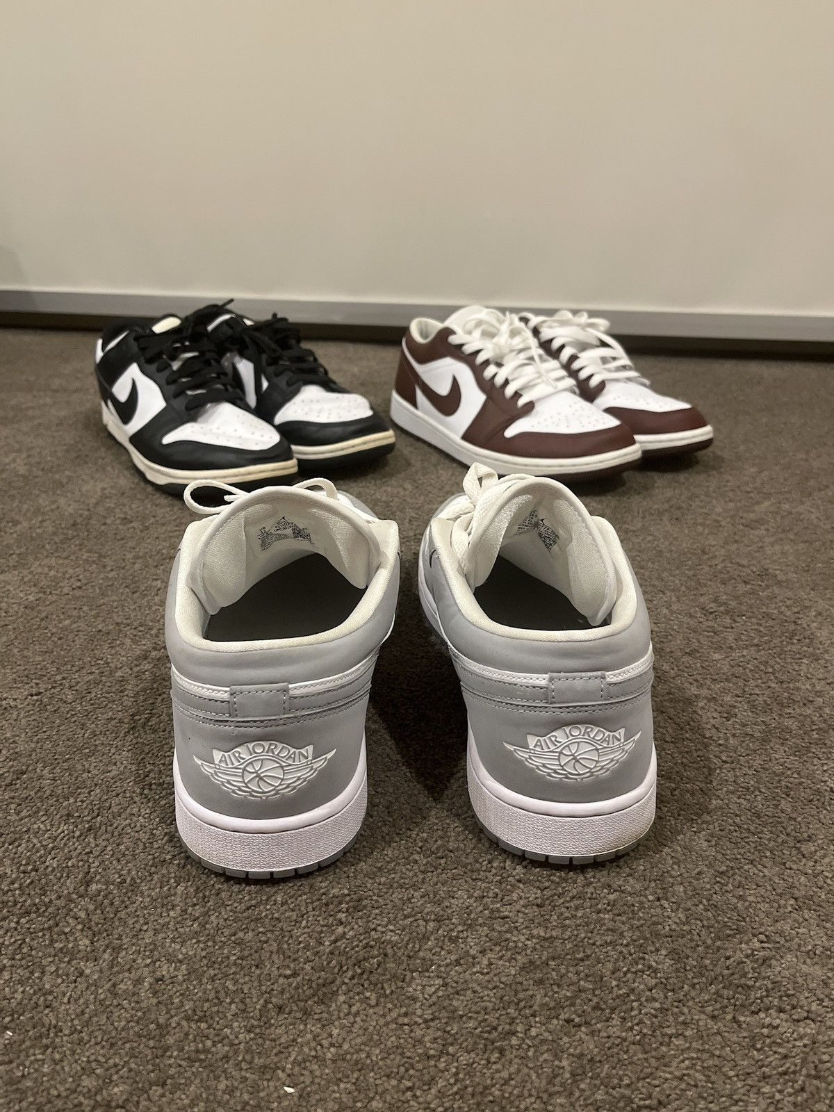 Nike Wolf grey jordan low (M 10.5 / W 12) nike Size US 10.5 / EU 43-44 - 5 Thumbnail