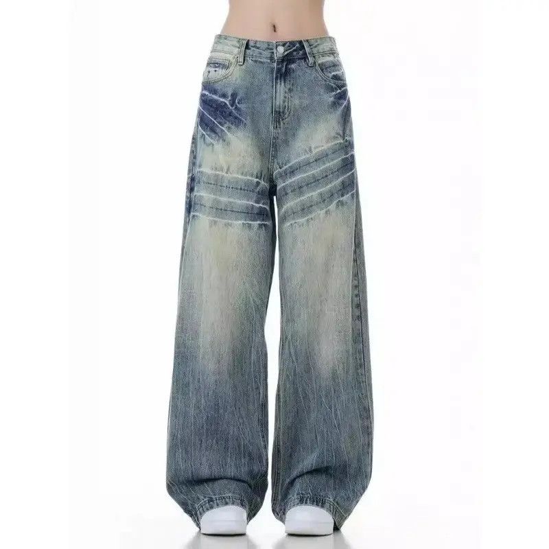 Japanese Brand Retro loose wide leg high street jeans Size US 32 / EU 48 - 5 Thumbnail