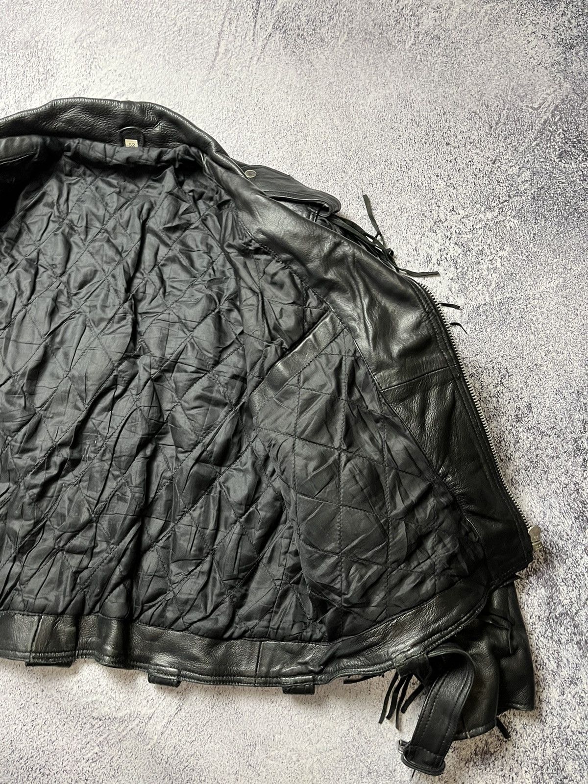 Vintage Vintage Avant Garde Y2k Black Leather Jacket Size US L / EU 52-54 / 3 - 19 Thumbnail
