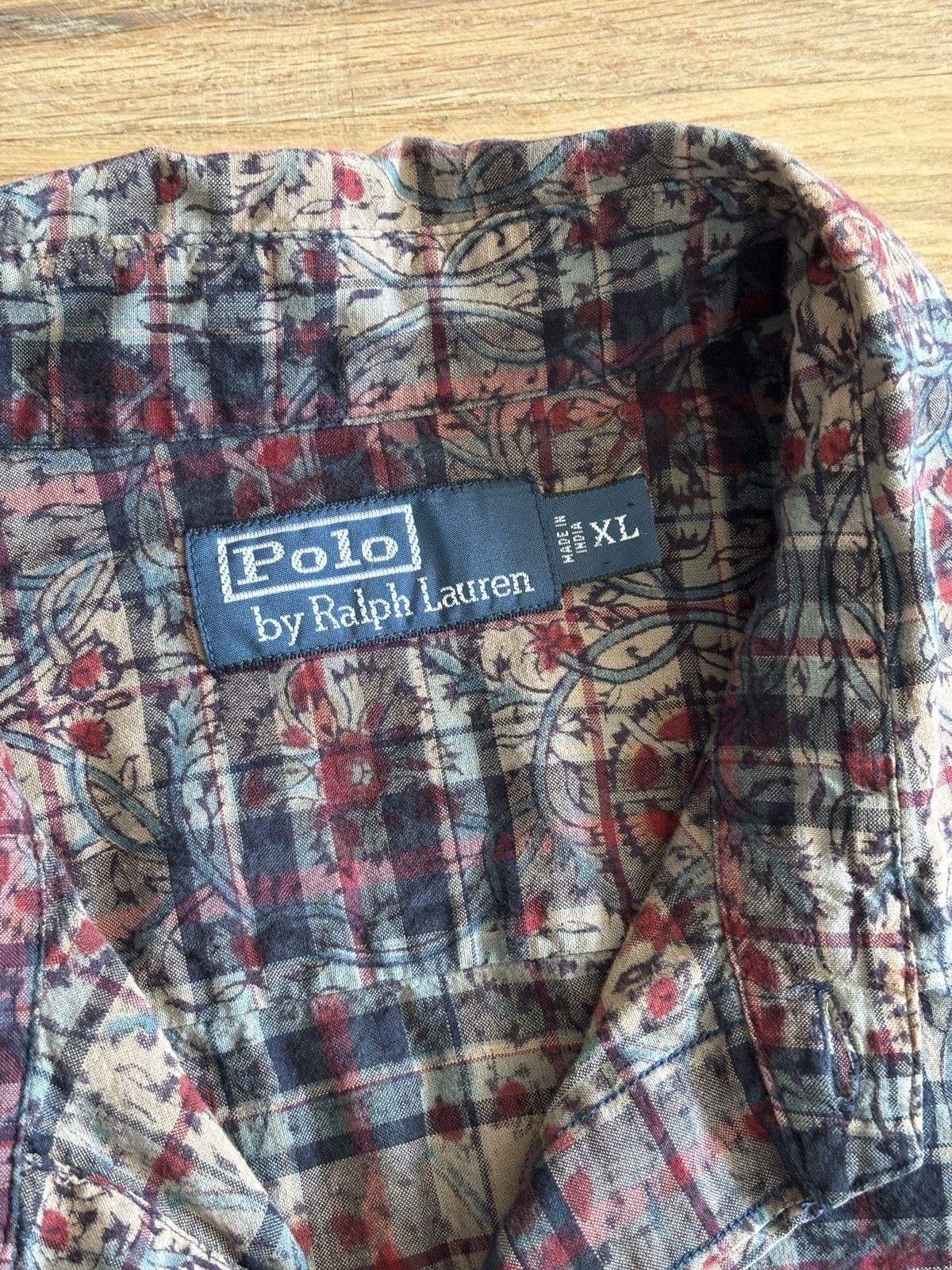 Polo Ralph Lauren Vintage Polo Ralph Lauren Plaid Patchwork Shirt Size US XL / EU 56 / 4 - 3 Thumbnail