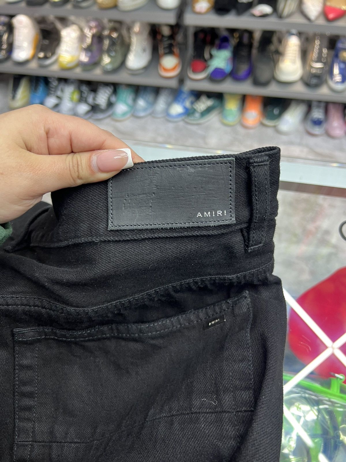 Amiri Amiri Straggered Logo Skinny Jeans Black Size US 34 / EU 50 - 6 Thumbnail