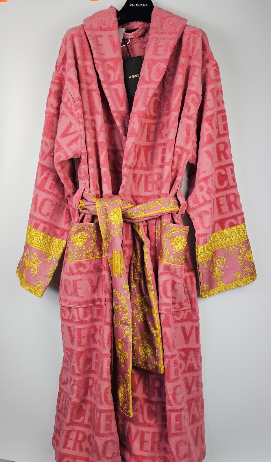 Versace VERSACE Baroque Strawberry Jam Unisex Long Bathrobe Size US M / EU 48-50 / 2 - 3 Thumbnail