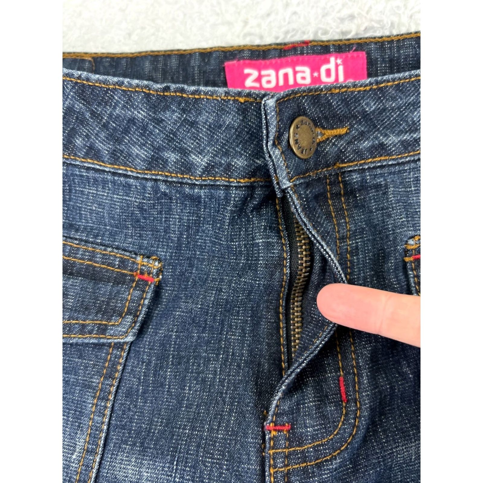 Vintage Zana Di Jeans Women 13 Blue Denim Bootcut 31x31 Cotton Blend Ramie 5-Pocket Pockets Regular Jeans Style American Designer Mens? Size 34" / US 12 / IT 48 - 5 Thumbnail