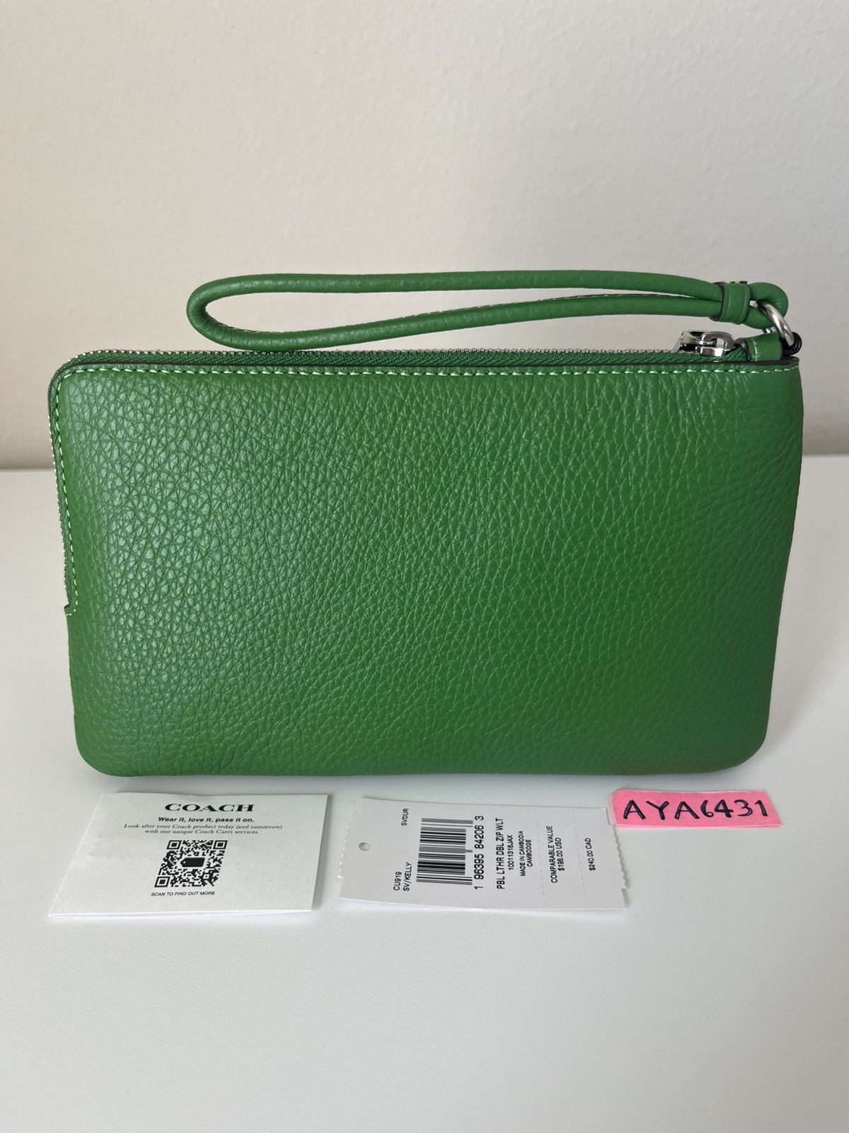 Coach Coach Large Double Zip Wristlet Size ONE SIZE - 3 Thumbnail