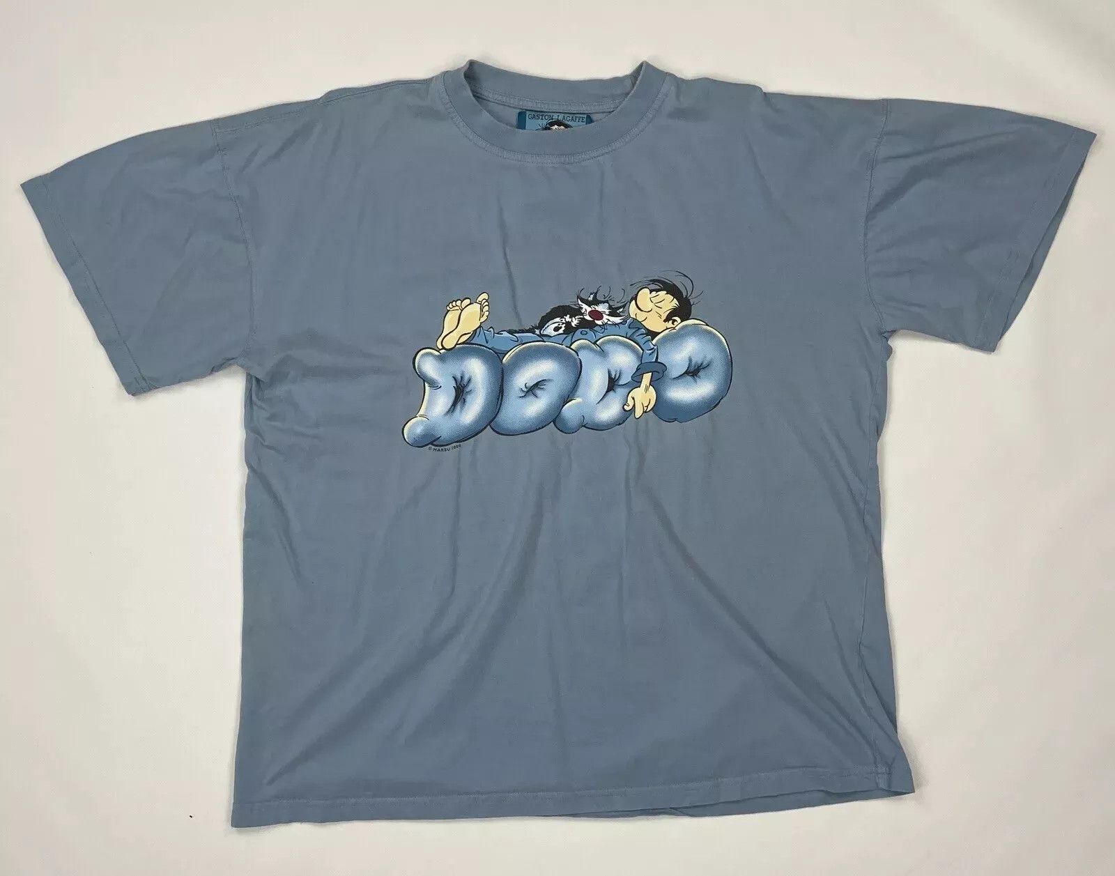 Vintage VINTAGE 2000s SHIRT GASTON LAGAFFE BELGIUM COMICS MENS MARSU Size US L / EU 52-54 / 3 - 1 Thumbnail