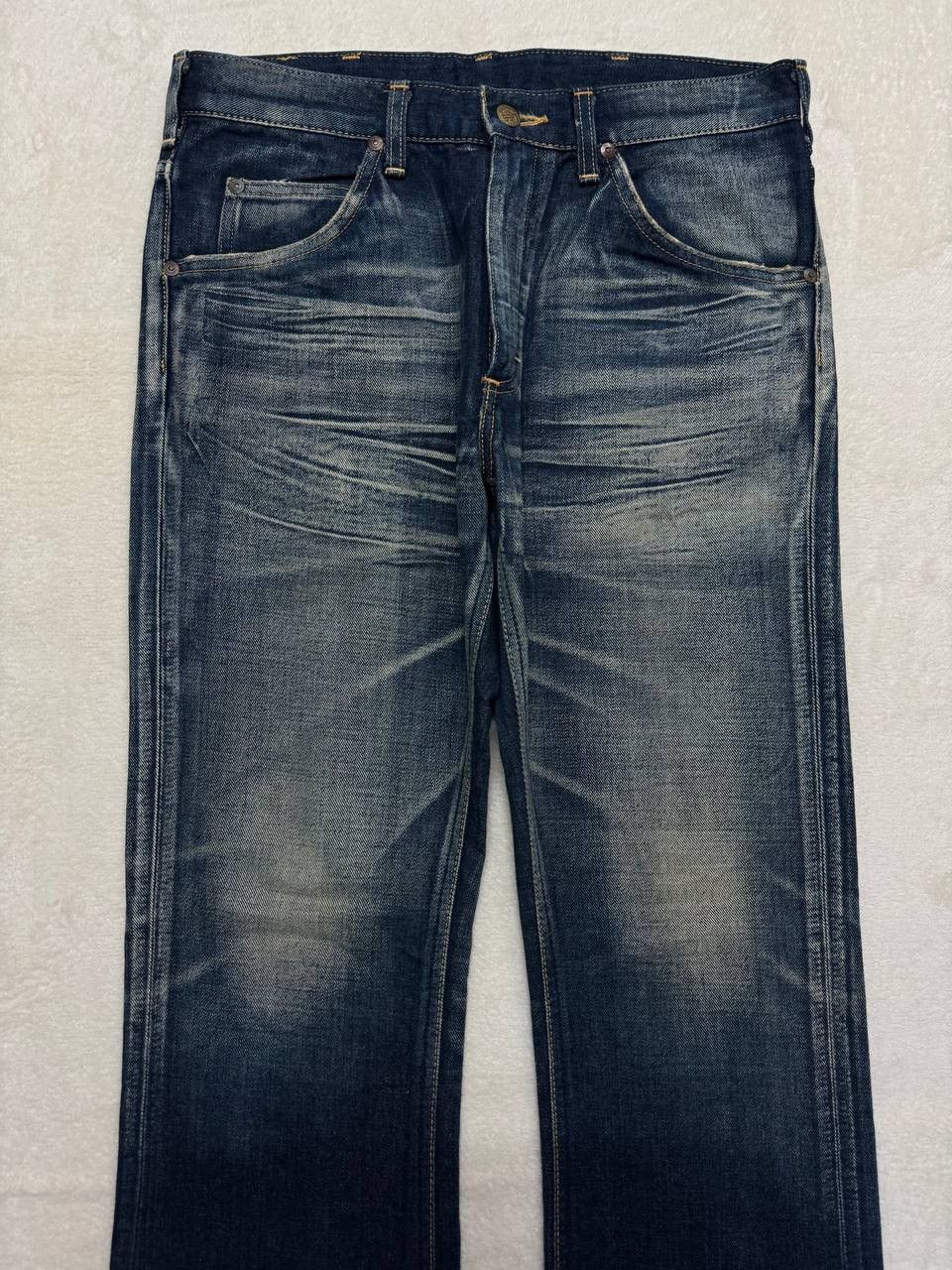 Vintage FLARE Vintage Lee Riders Insane Sand Mudwash Denim Jeans Size US 30 / EU 46 - 3 Thumbnail