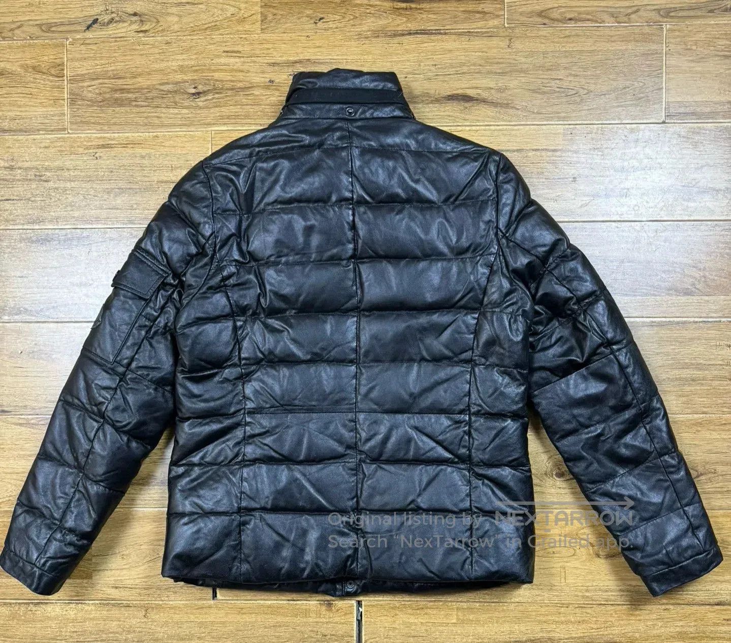 Moncler Moncler Black Leather Down Jacket. Size US S / EU 44-46 / 1 - 2 Thumbnail