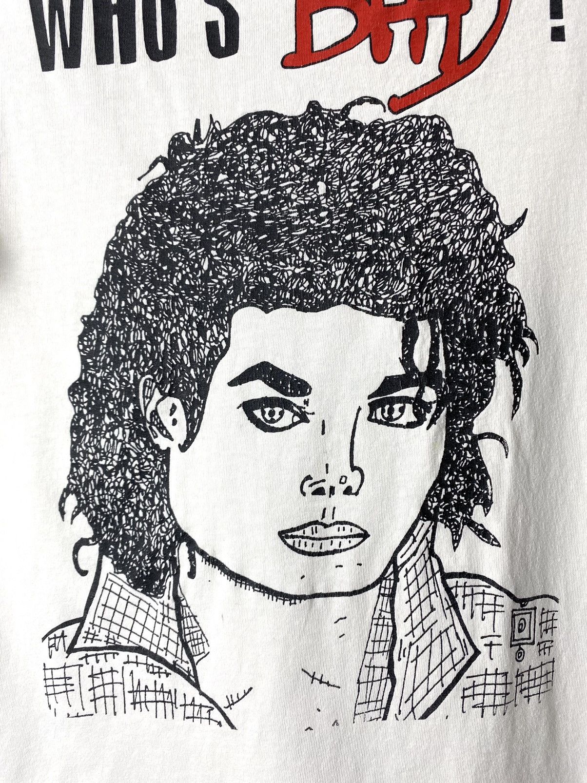 Band Tees Vintage 2000’s Michael Jackson Who’s Bad Promo T Shirt Size US M / EU 48-50 / 2 - 3 Thumbnail
