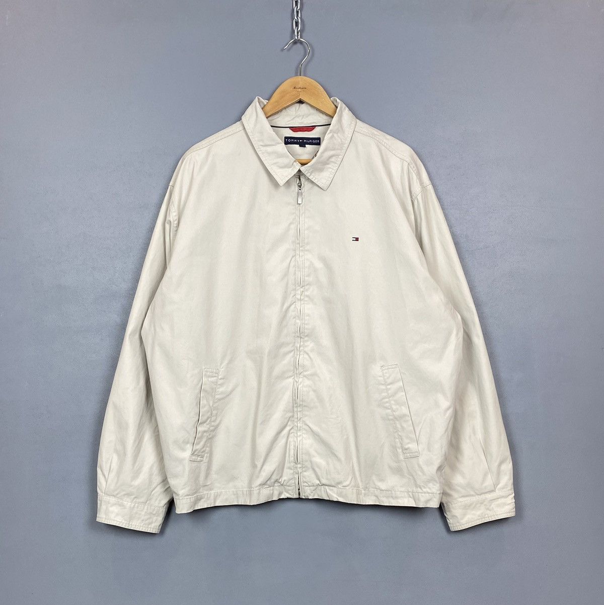 Tommy Hilfiger Vintage Tommy Hilfiger Long Sleeve Jacket Size 2XL Beige Size US XXL / EU 58 / 5 - 1 Thumbnail