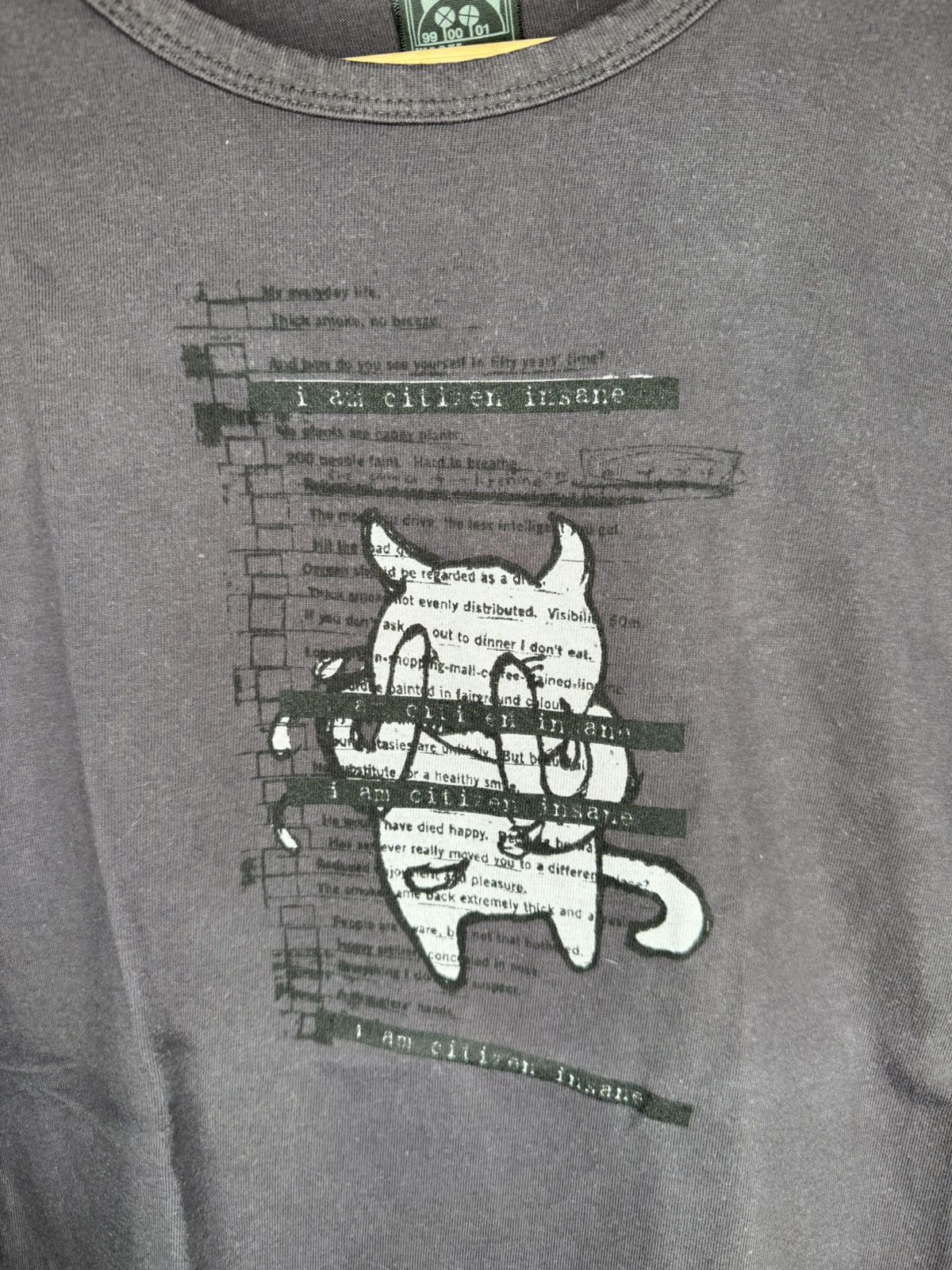 Band Tees Vintage 2000s Radiohead W.A.S.T.E I Am Citizen Insane Large Size US L / EU 52-54 / 3 - 2 Thumbnail