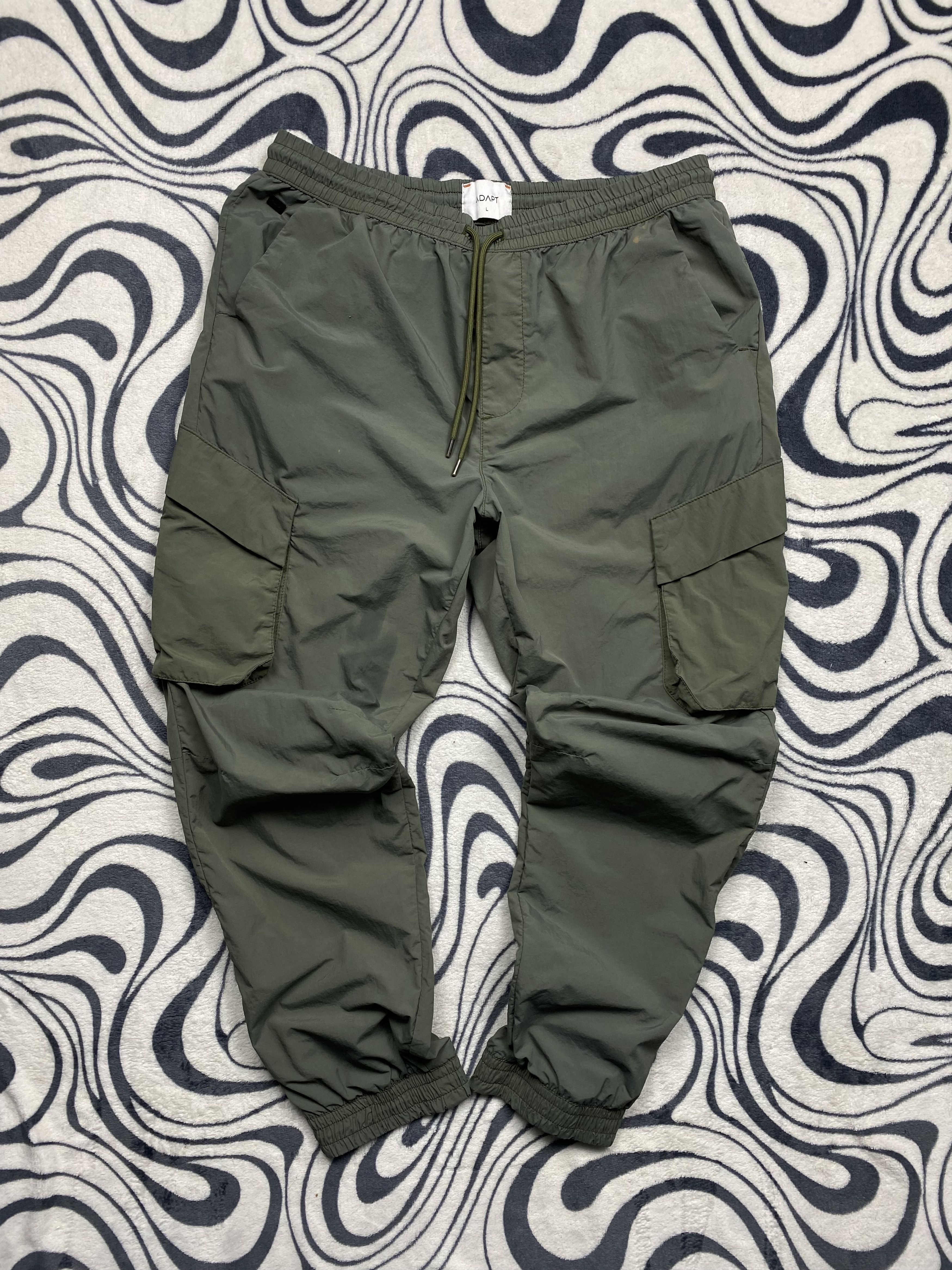Adapt Adapt Nylon Baggy Cargo Pants Y2K Size US 34 / EU 50 - 1 Thumbnail