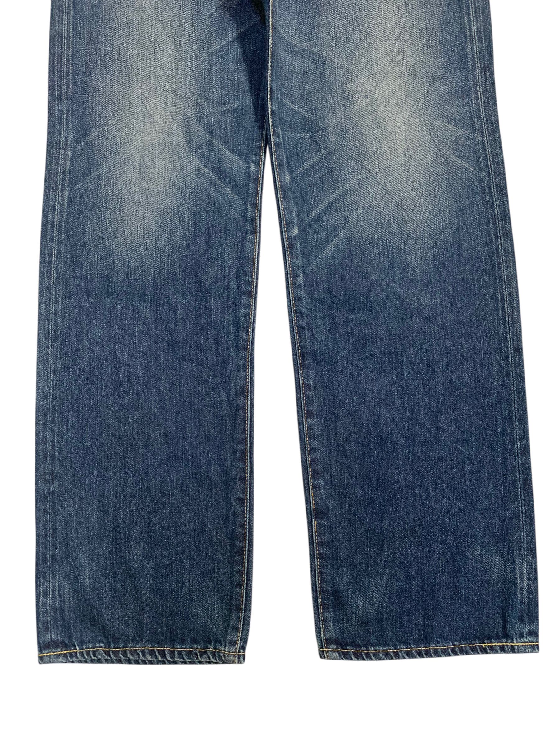 Kapital UNKNOWN BRAND JAPANESE SELVEDGE BUTTON FLY DISTRESSED DENIM Size US 32 / EU 48 - 6 Thumbnail