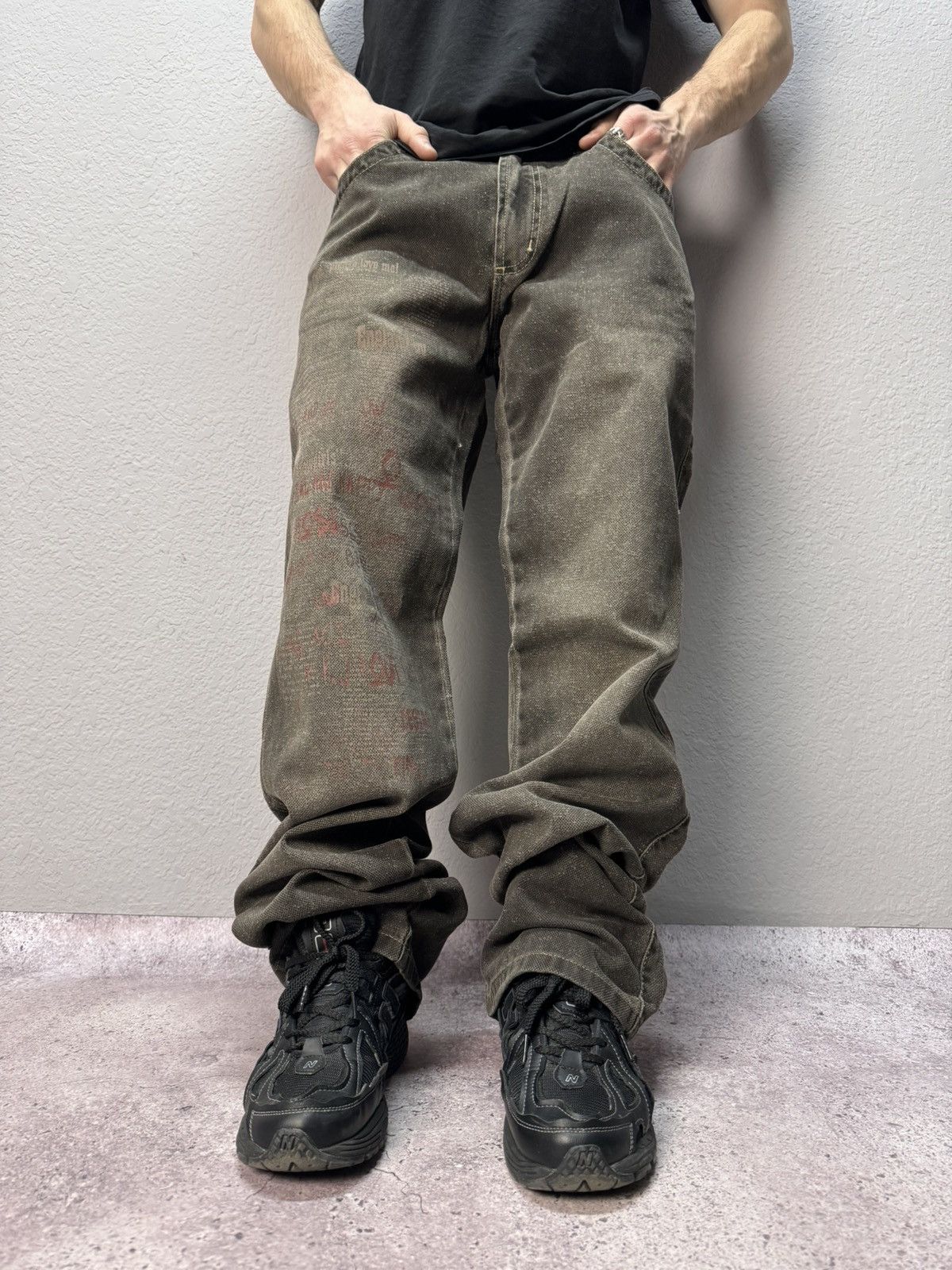 Diesel × Japanese Brand VINTAGE Y2K ARCHIVE DIESEL DISTRESSED BROWN CARGO PANTS HYPE Size US 33 - 6 Thumbnail