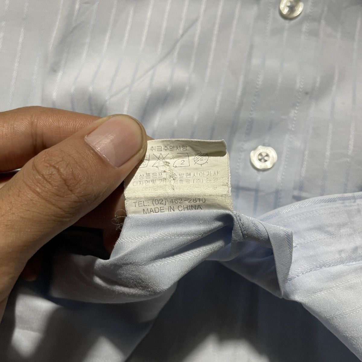 Balenciaga Vintage Balenciaga Shirts Pocket Embrodiered BB Size US XL / EU 56 / 4 - 8 Thumbnail