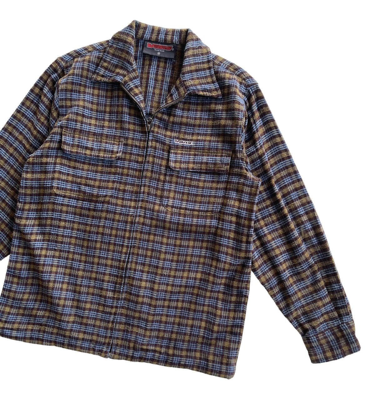 Vans × Vintage Vans Zipper Plaid Shirt Size US M / EU 48-50 / 2 - 5 Thumbnail
