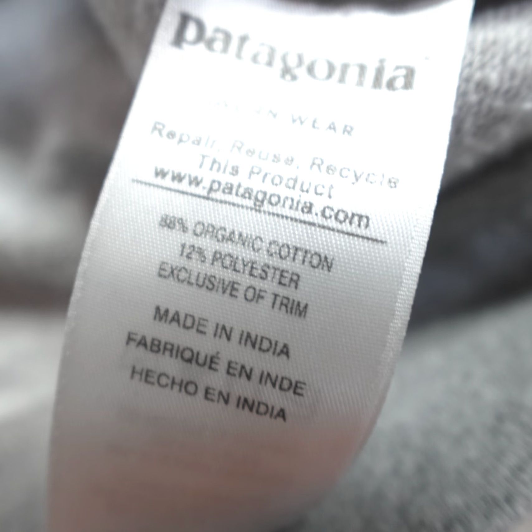 Patagonia Patagonia Hoodie Women's Sweater Small Gray Lightweight Full Zip Skeg Set Sleeve Long Zip Activewear 90s? Size S / US 4 / IT 40 - 4 Thumbnail