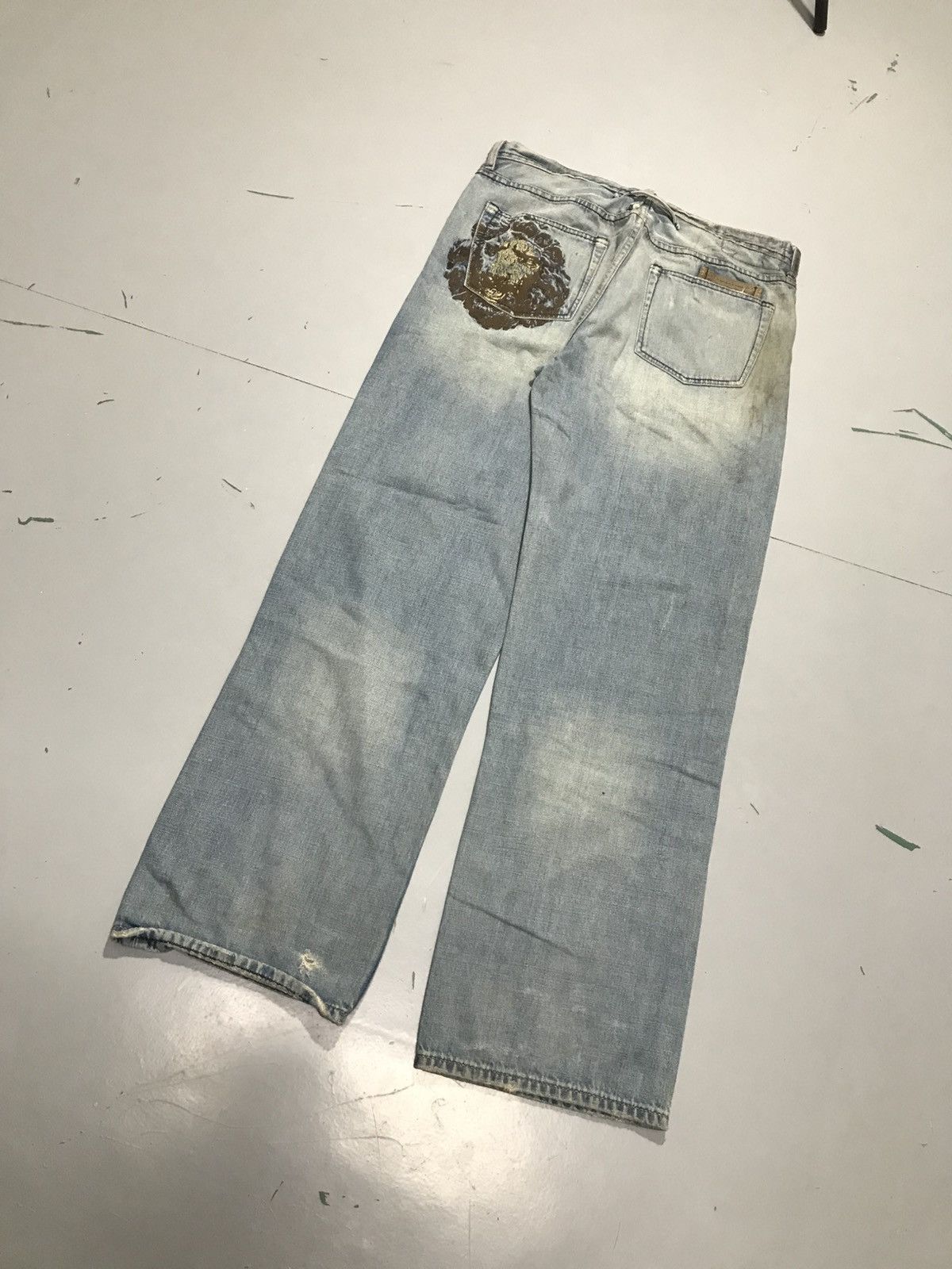 Southpole Vintage live rechanics embroidered denim Size US 36 / EU 52 - 9 Thumbnail