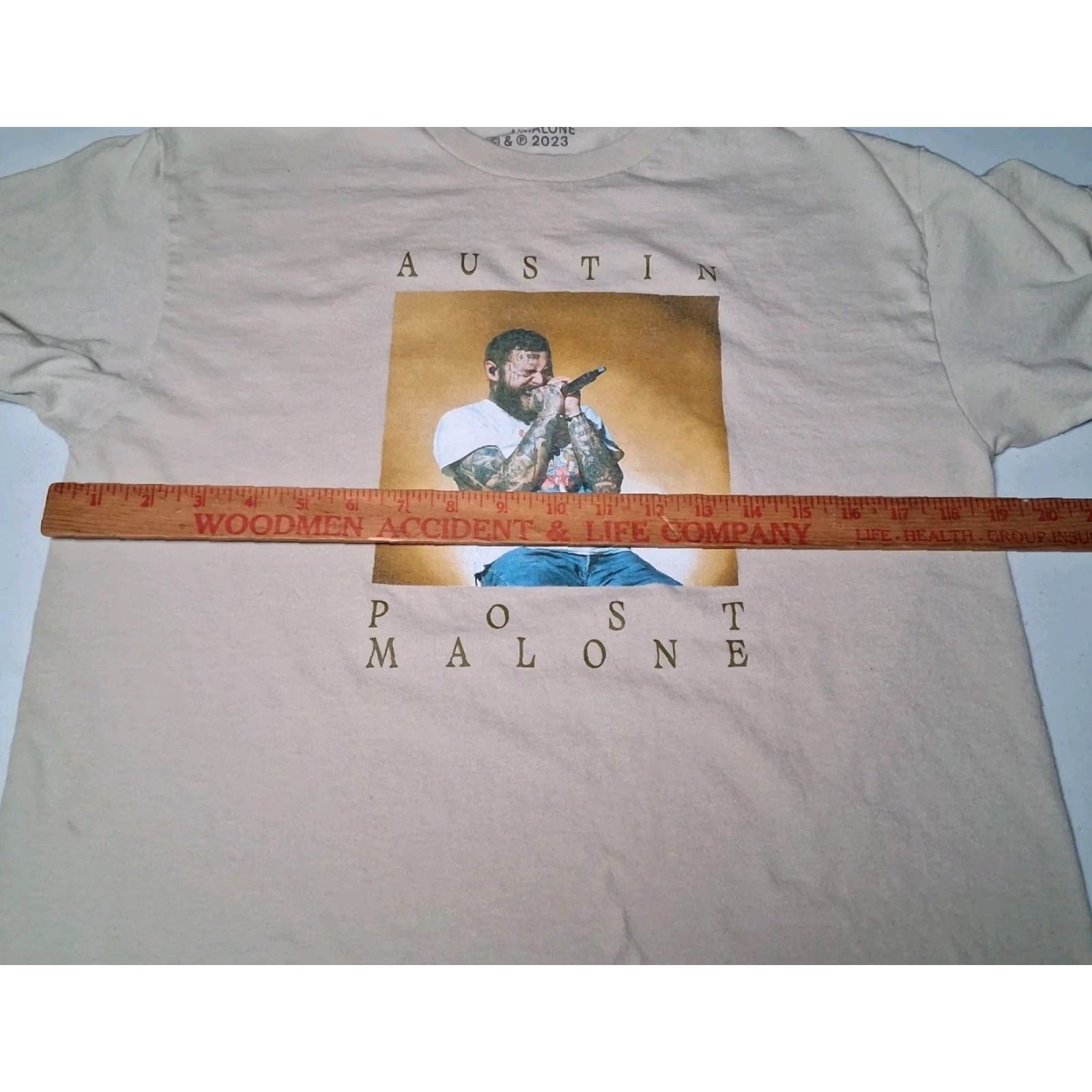 Vintage VINTAGE Posty Co Austin Post Malone Shirt Men L Graphic T Beige Tan Crew Neck Short Sleeve Music 2020s Size US L / EU 52-54 / 3 - 6 Thumbnail