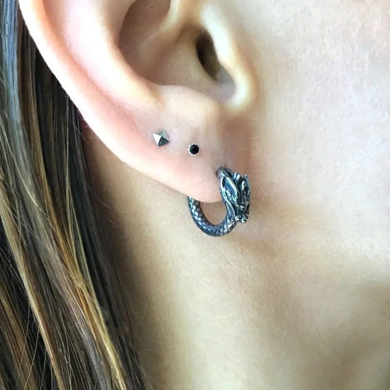 Japanese Brand × Vintage 1Pair Dragon Earrings Size ONE SIZE - 4 Thumbnail
