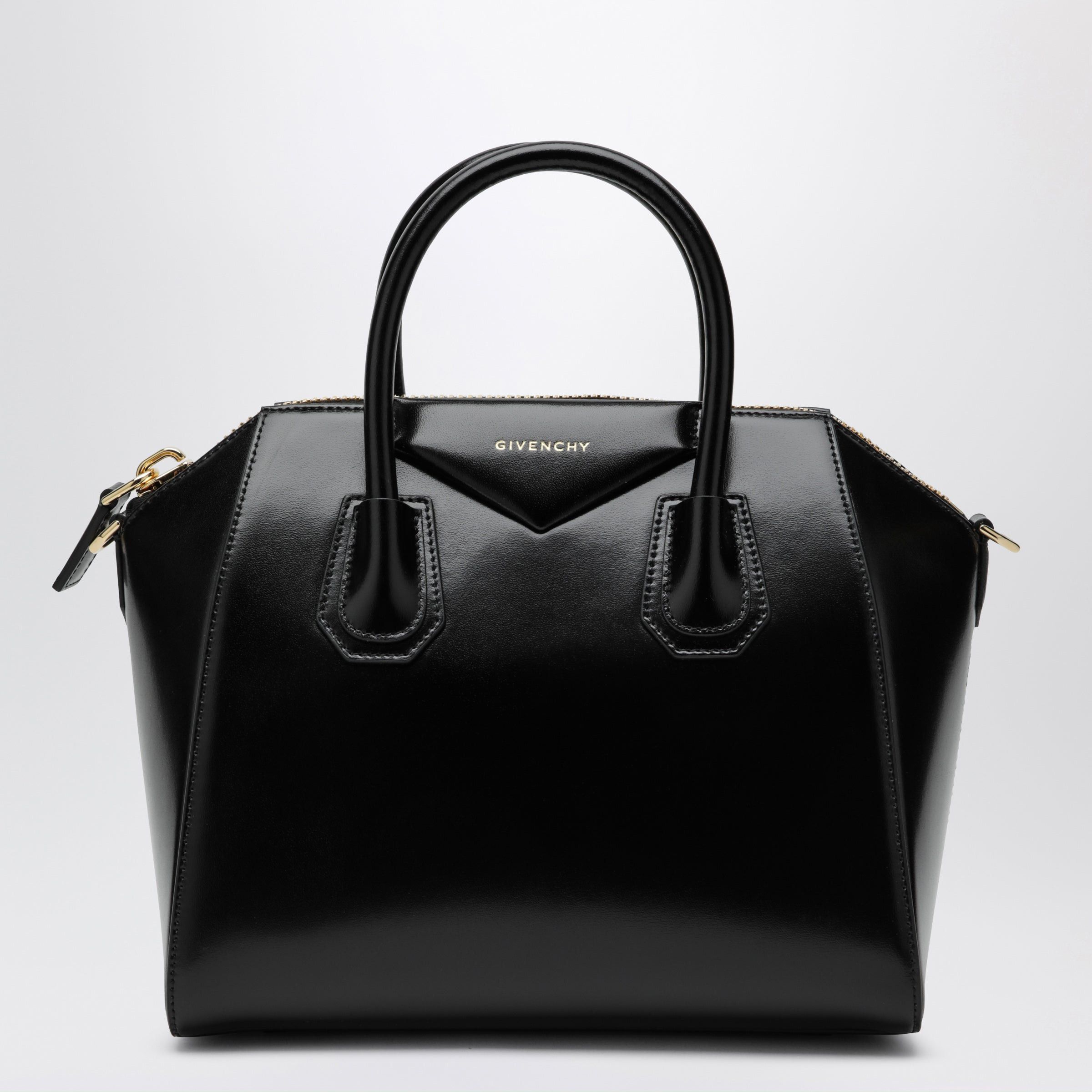 Givenchy Givenchy Small Black Antigona Bag In Leather Size ONE SIZE - 1 Thumbnail