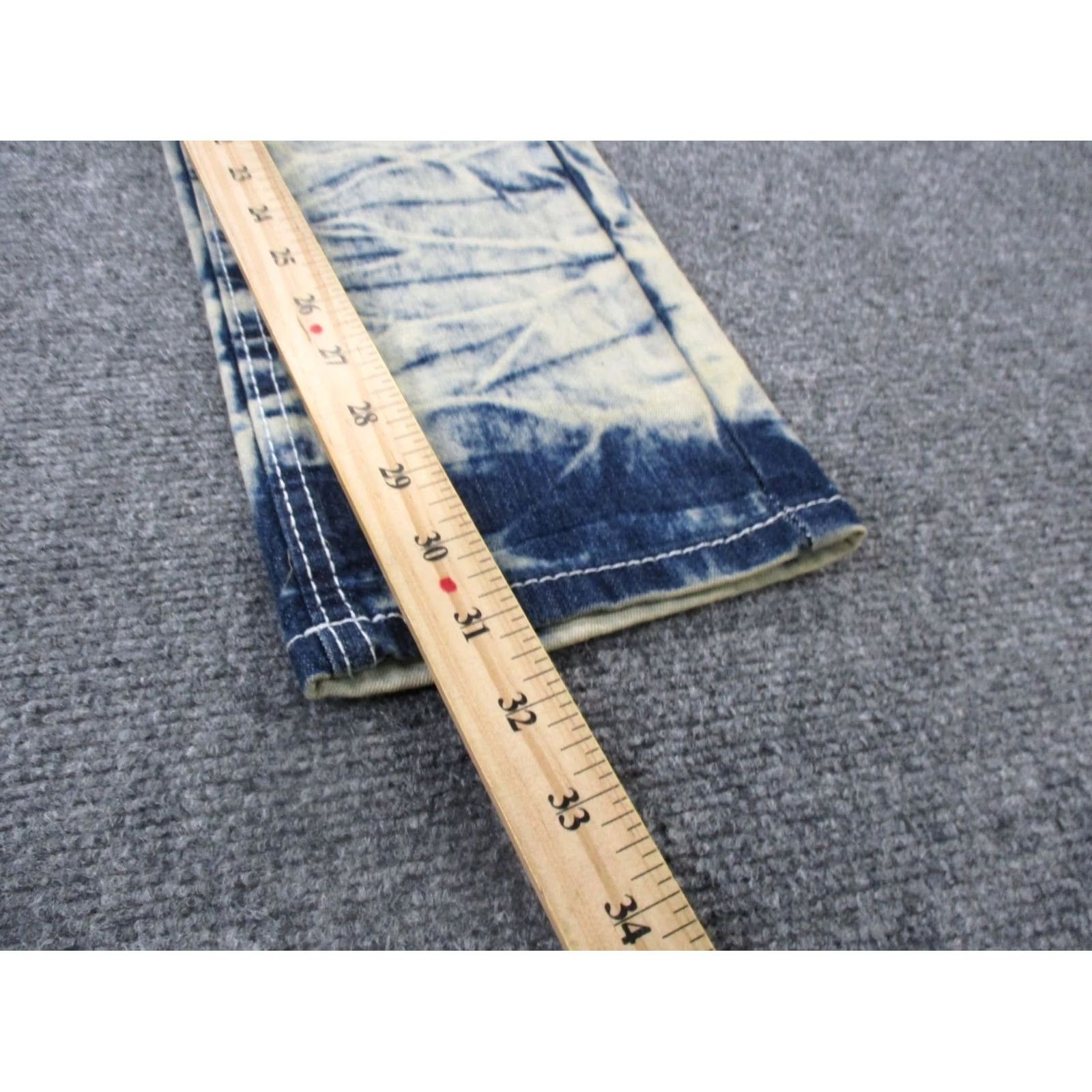 Southpole Southpole Jeans Mens 32 Denim Skinny Grunge Distressed Distressed Blue 30-31 Inseam Y2K NEW Jeans Mens Denim Skinny Grunge Style Size 32 Blue Size US 30 / EU 46 - 4 Thumbnail