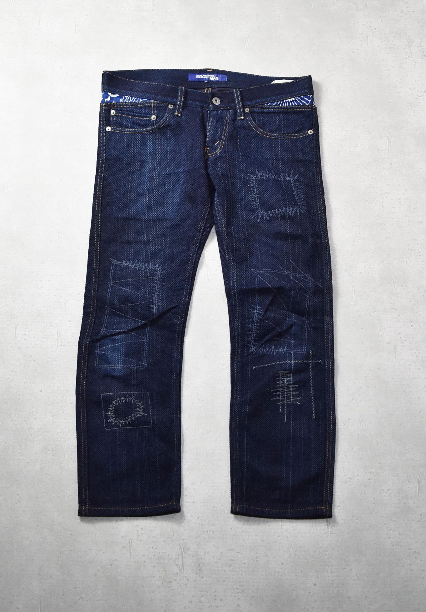 image of Junya Watanabe Rebuild Denim Pants 0-3-38 107 in Indigo, Men's (Size 32)